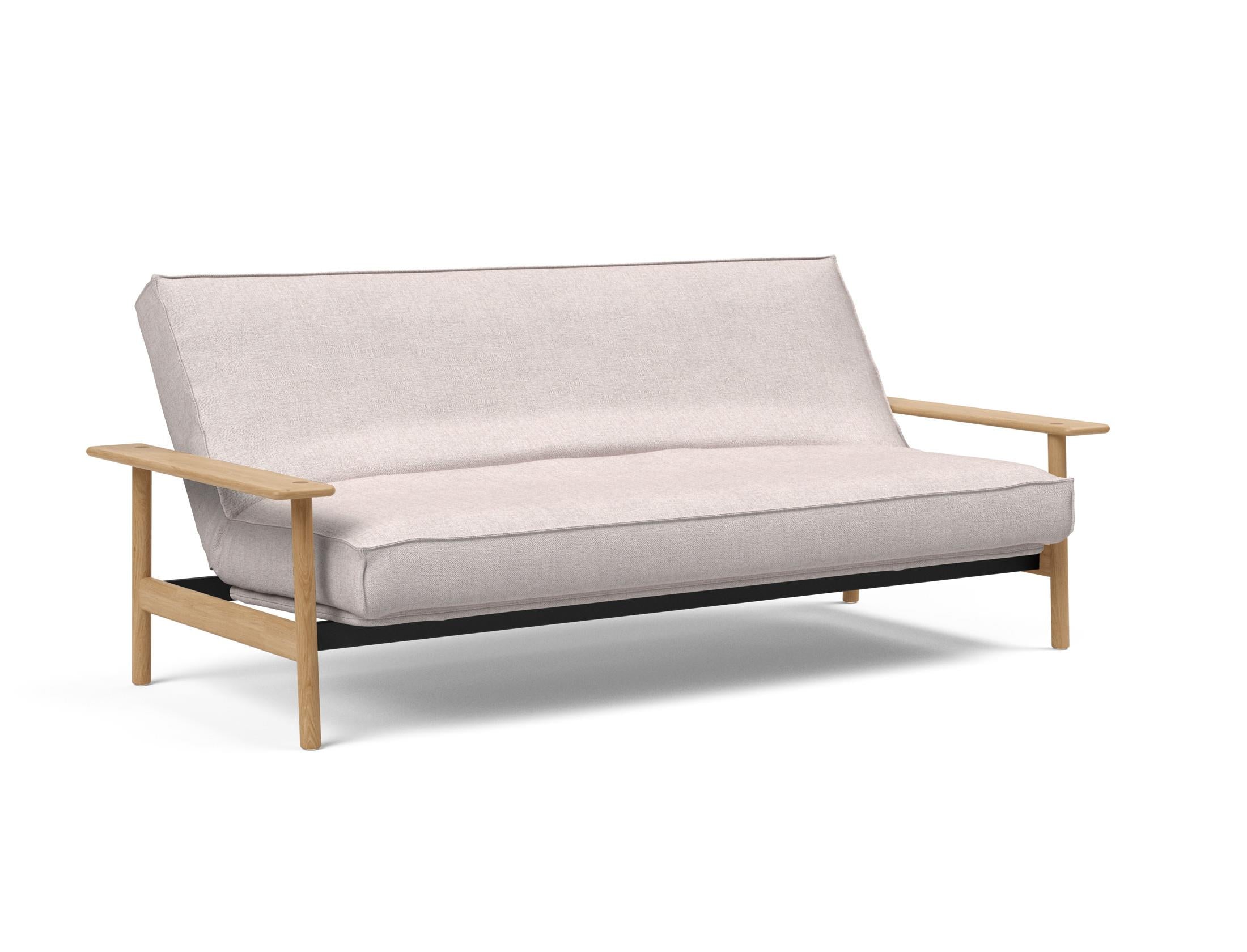 Erleben Sie das Balder Bettsofa 140 Sharp Plus Cover Soft Spring von Innovation Living – skandinavisches Design trifft auf höchsten Komfort und Vielseitigkeit.