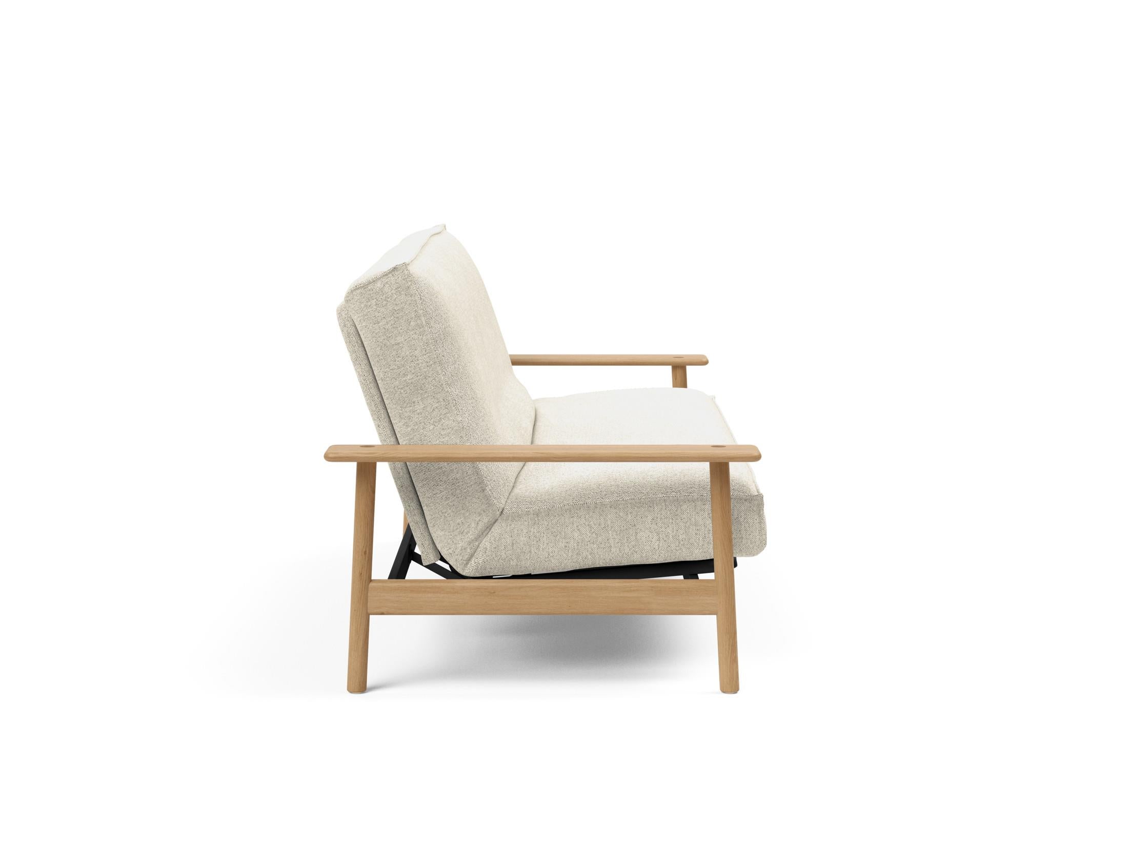 Entdecken Sie das Balder Bettsofa 140 Sharp Plus Cover Soft Spring von Innovation Living – stilvoll, bequem und ideal für jedes Zuhause.