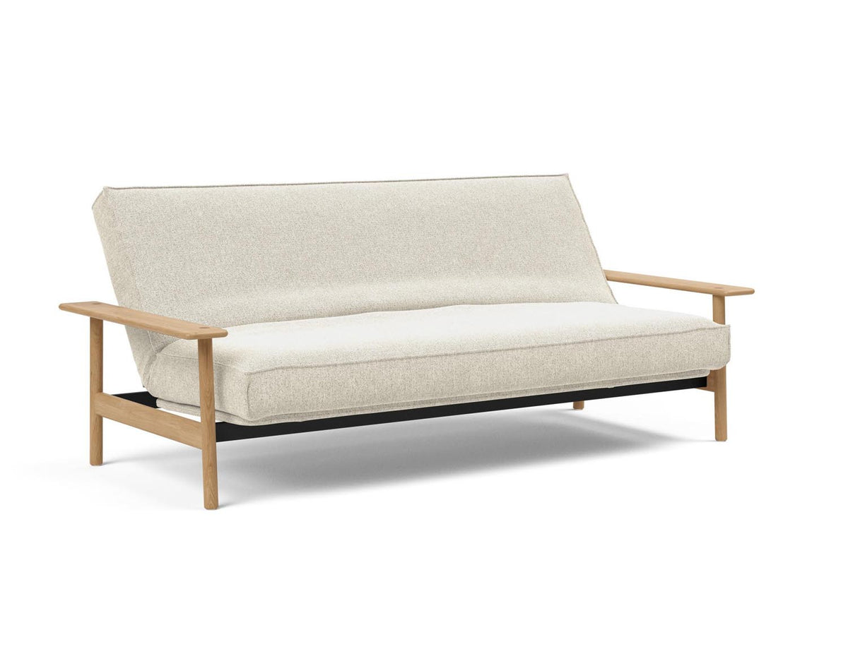 Balder Bettsofa 140 Sharp Plus Cover mit Gestellbezug Soft Spring in 357 Taura Off White präsentiert im Onlineshop von KAQTU Design AG. Bettsofa ist von Innovation Living