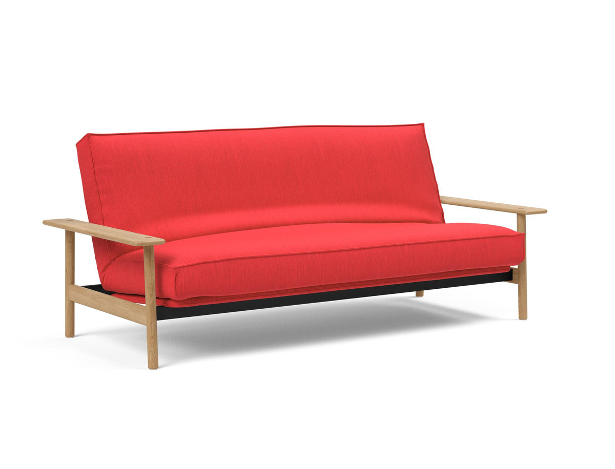 Balder Bettsofa 140 Sharp Plus Cover mit Gestellbezug Soft Spring in 511 Elegance Red präsentiert im Onlineshop von KAQTU Design AG. Bettsofa ist von Innovation Living