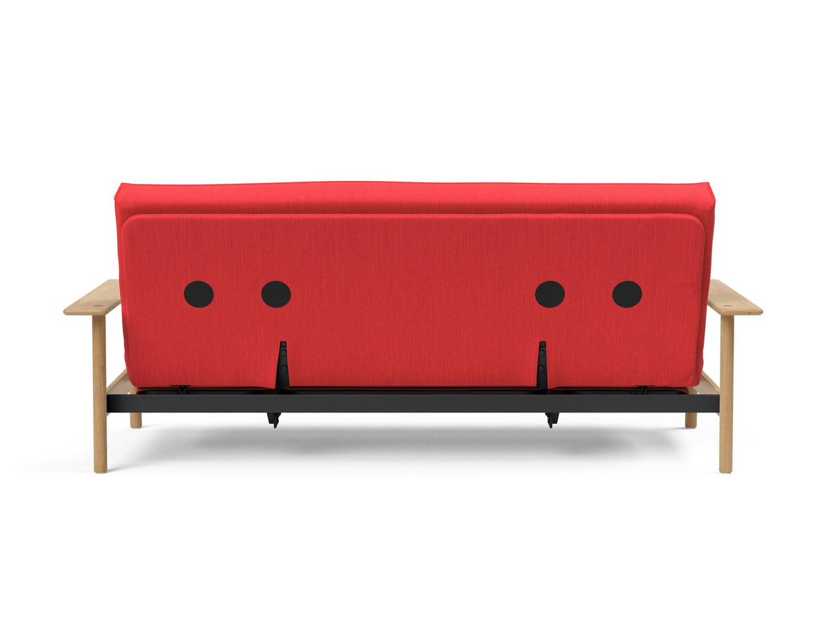 Balder Bettsofa 140 Sharp Plus Cover mit Gestellbezug Soft Spring in 511 Elegance Red präsentiert im Onlineshop von KAQTU Design AG. Bettsofa ist von Innovation Living
