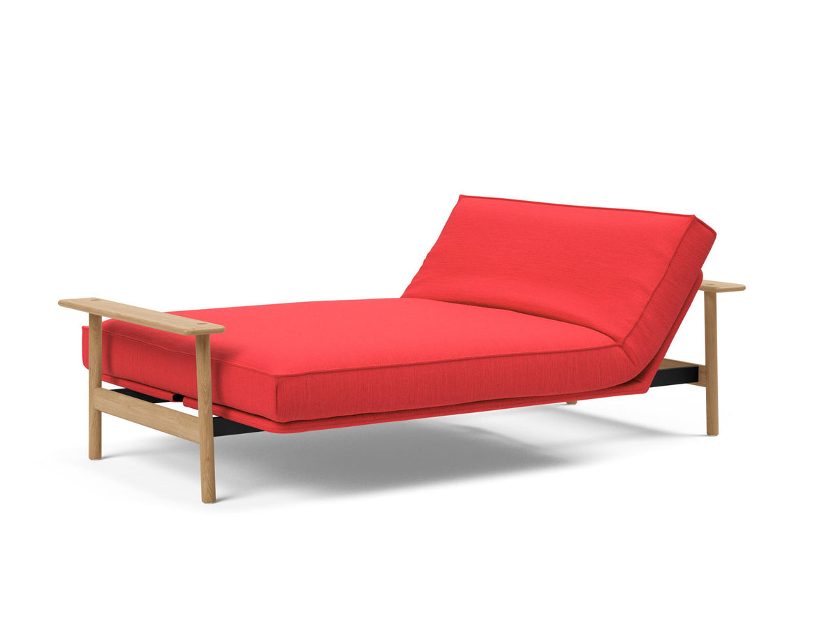 Balder Bettsofa 140 Sharp Plus Cover mit Gestellbezug Soft Spring in 511 Elegance Red präsentiert im Onlineshop von KAQTU Design AG. Bettsofa ist von Innovation Living