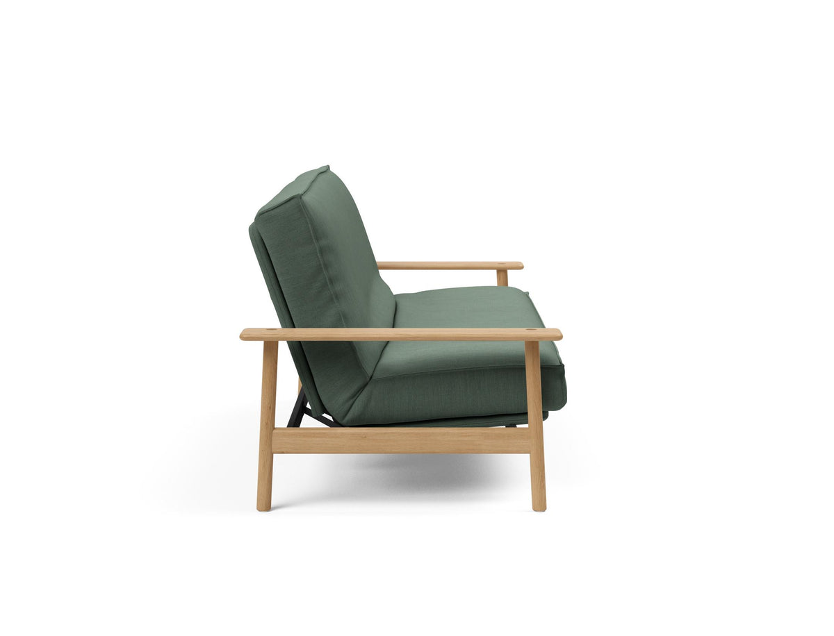Balder Bettsofa 140 Sharp Plus Cover mit Gestellbezug Soft Spring in 518 Elegance Green präsentiert im Onlineshop von KAQTU Design AG. Bettsofa ist von Innovation Living