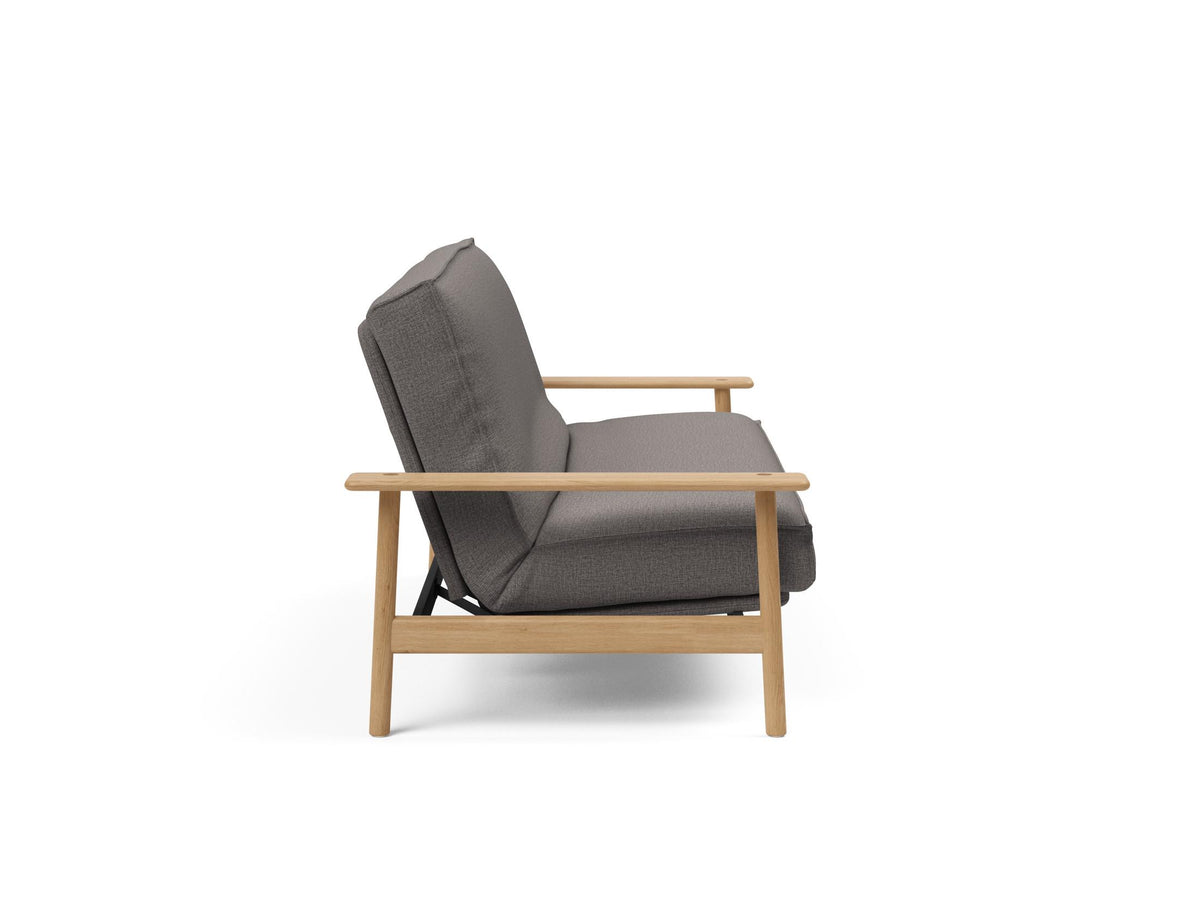 Balder Bettsofa 140 Sharp Plus Cover mit Gestellbezug Soft Spring in 521 Mixed Dance Grey präsentiert im Onlineshop von KAQTU Design AG. Bettsofa ist von Innovation Living