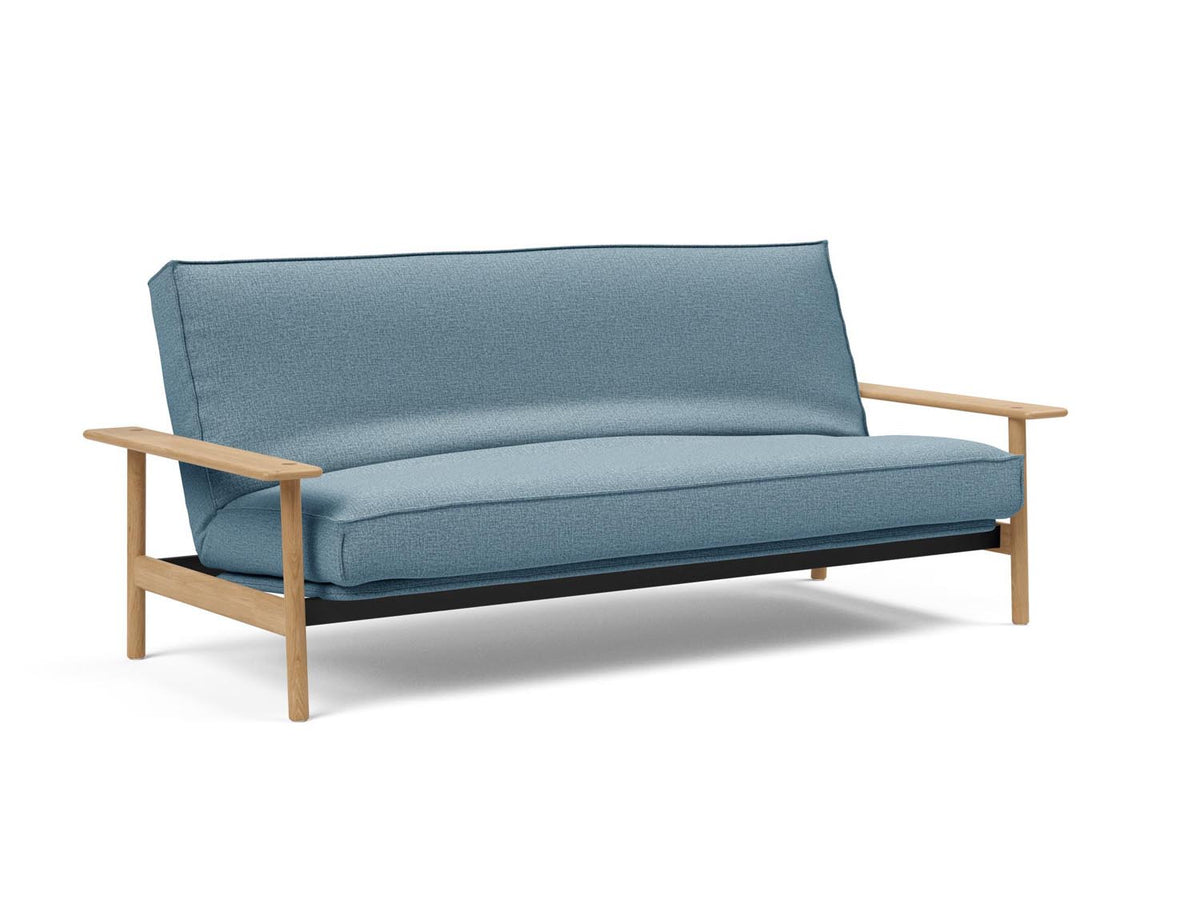 Balder Bettsofa 140 Sharp Plus Cover mit Gestellbezug Soft Spring in 525 Mixed Dance Light Blue präsentiert im Onlineshop von KAQTU Design AG. Bettsofa ist von Innovation Living