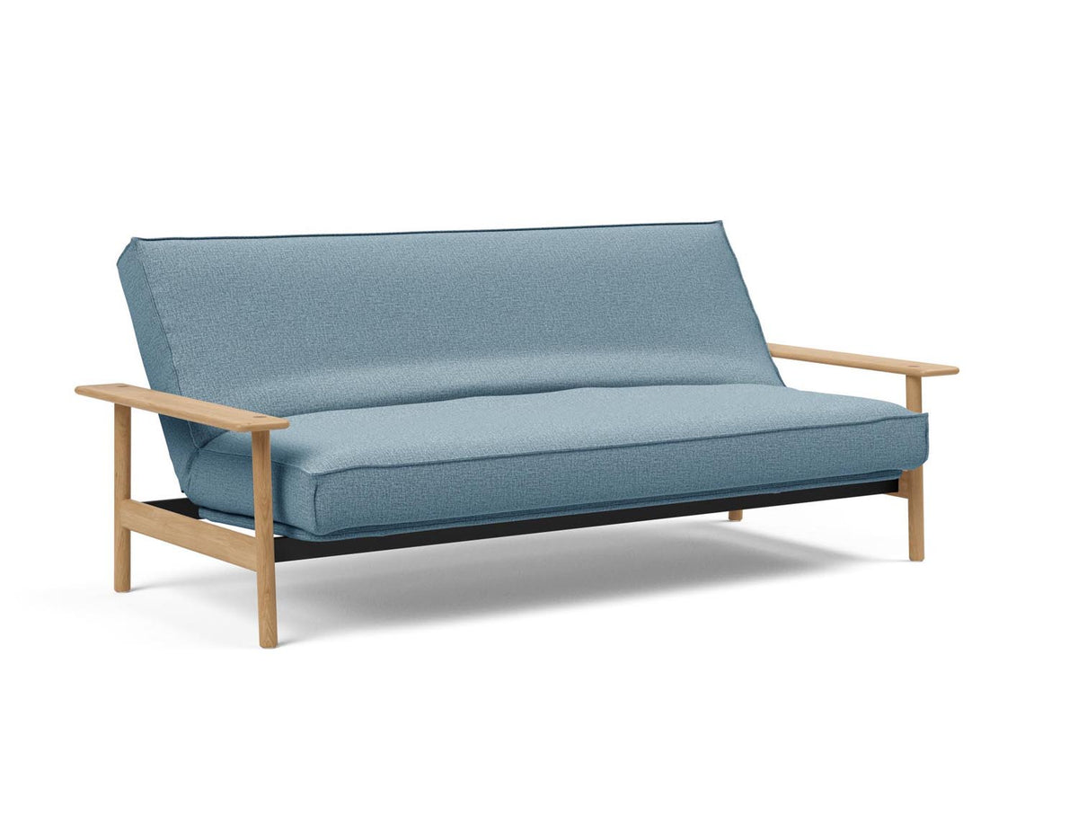 Balder Bettsofa 140 Sharp Plus Cover mit Gestellbezug Soft Spring in 525 Mixed Dance Light Blue präsentiert im Onlineshop von KAQTU Design AG. Bettsofa ist von Innovation Living