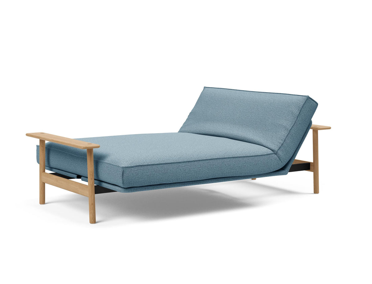 Balder Bettsofa 140 Sharp Plus Cover mit Gestellbezug Soft Spring in 525 Mixed Dance Light Blue präsentiert im Onlineshop von KAQTU Design AG. Bettsofa ist von Innovation Living