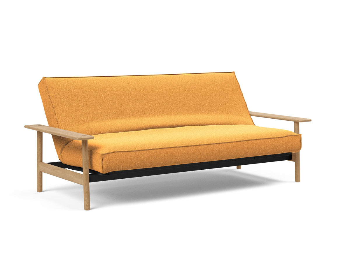 Balder Bettsofa 140 Sharp Plus Cover mit Gestellbezug Soft Spring in 536 Bouclé Ochre präsentiert im Onlineshop von KAQTU Design AG. Bettsofa ist von Innovation Living