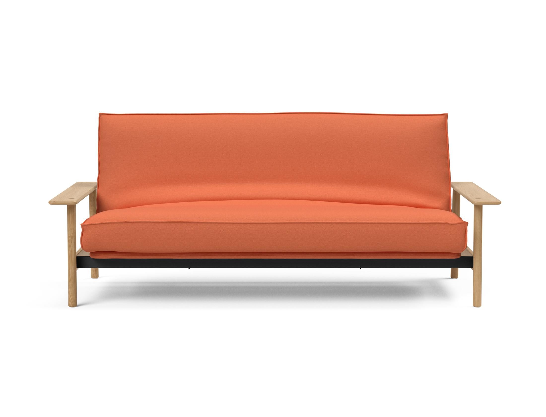 Stylisches Balder Bettsofa 140 mit Soft Spring Bezug, ideal für Schlaf- und Wohnräume, vereint Komfort und modernes Design.