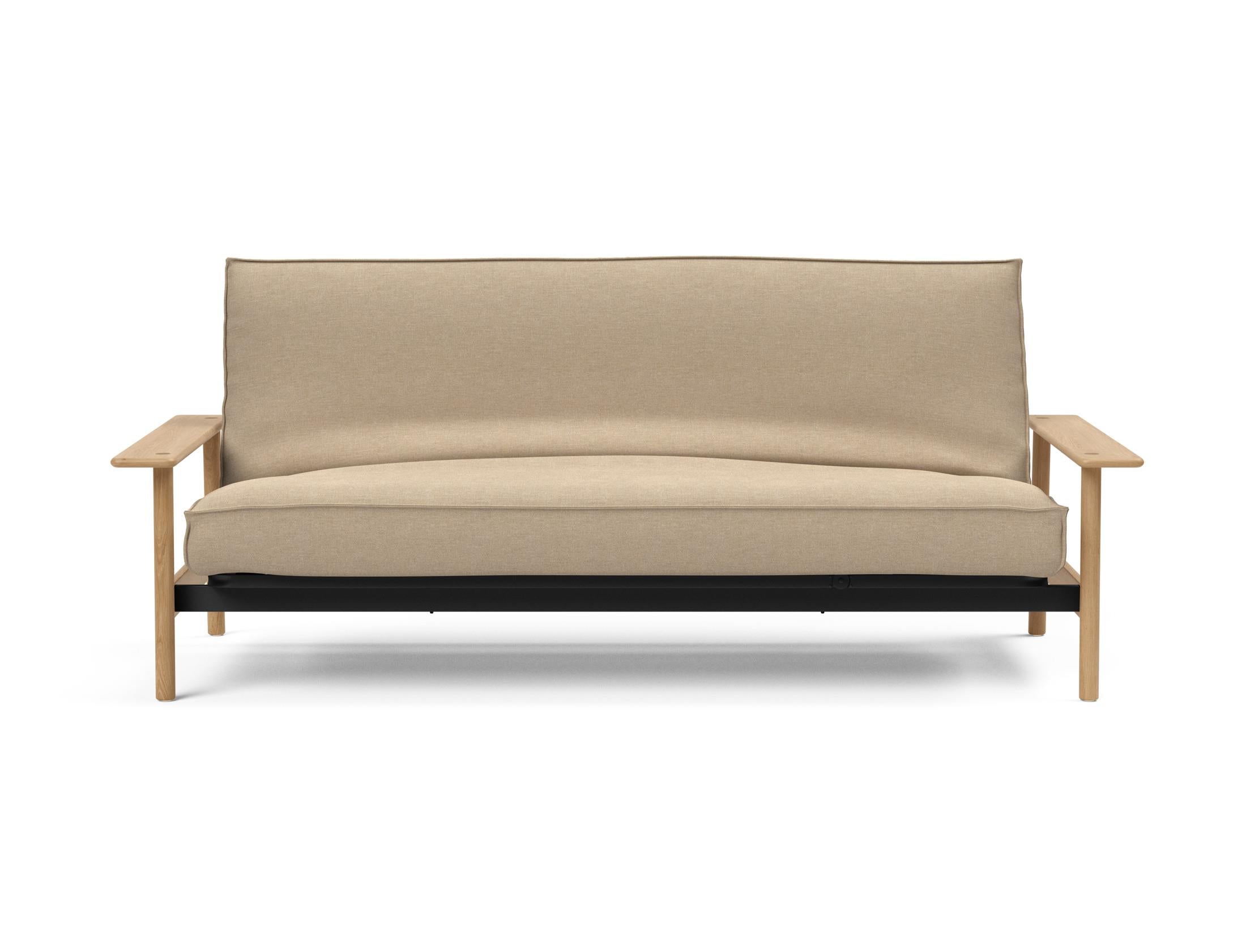 Stylisches Balder Bettsofa 140 von Innovation Living, ideal für entspannte Abende und erholsamen Schlaf, mit weichem Soft Spring Bezug.