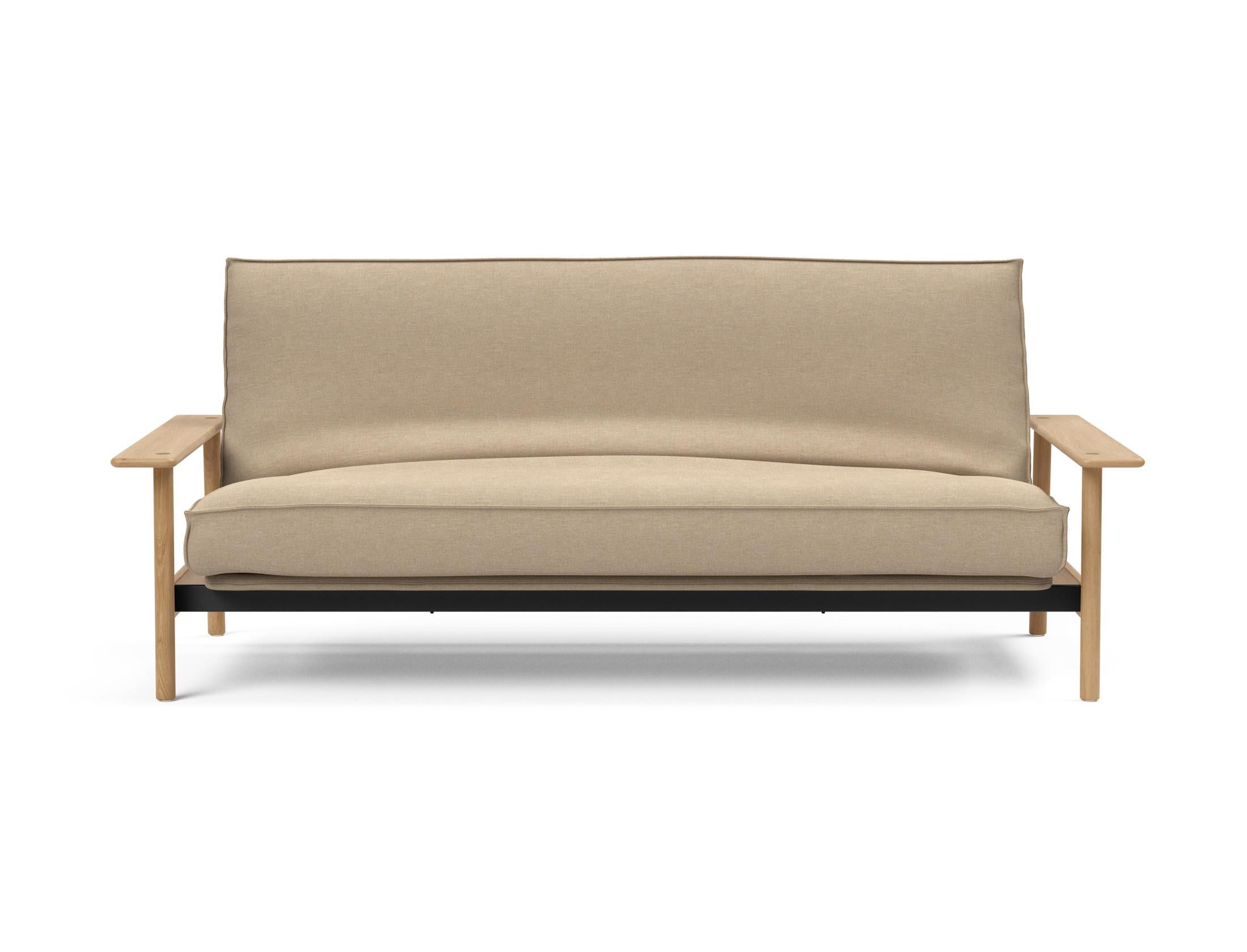 Elegantes Balder Bettsofa 140 mit Soft Spring Bezug, perfekt für vielseitige Wohnräume und komfortable Nächte.
