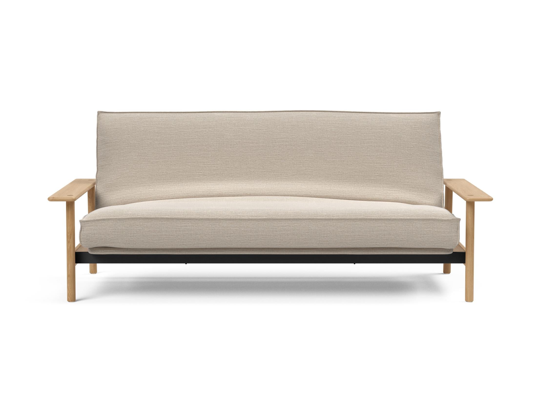 Stylisches Balder Bettsofa 140 mit Soft Spring Bezug, perfekt für entspannte Abende und als komfortable Schlafgelegenheit.