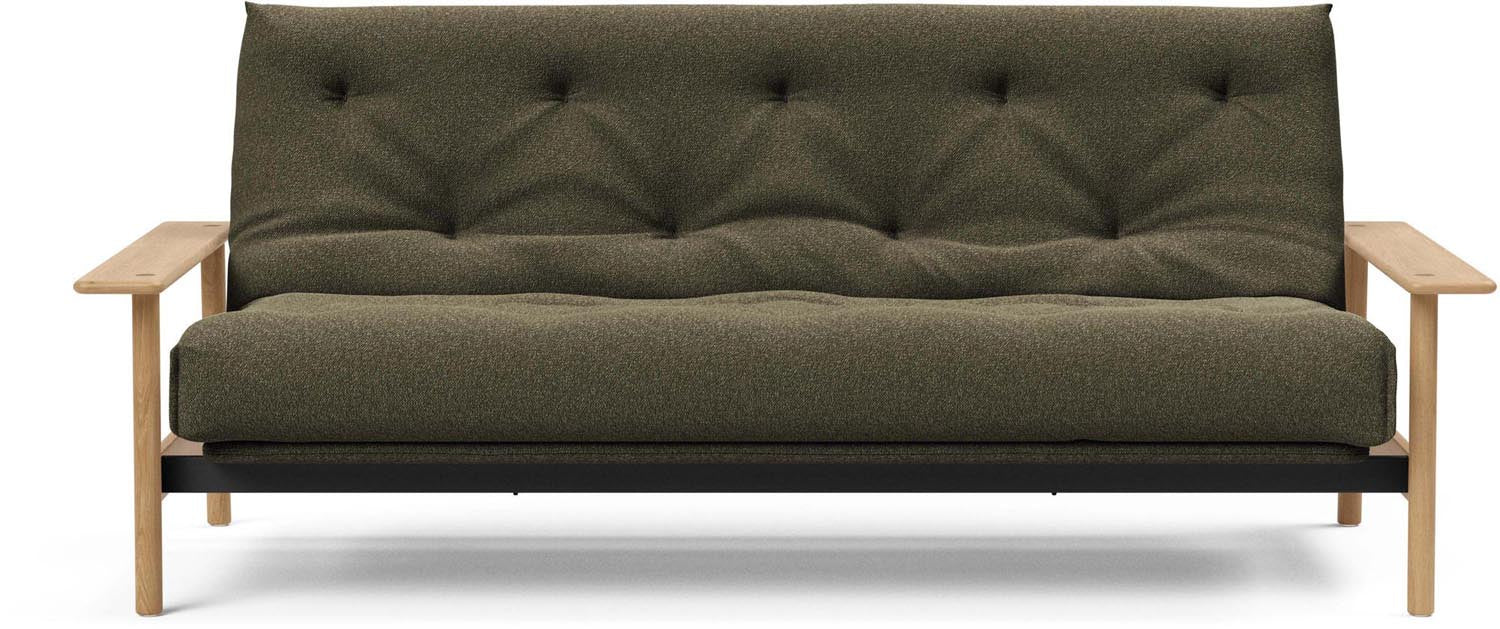 Erleben Sie das Balder Bettsofa 140 Nordic Soft Spring von Innovation Living – eine perfekte Kombination aus modernem Stil und optimalem Schlafkomfort.