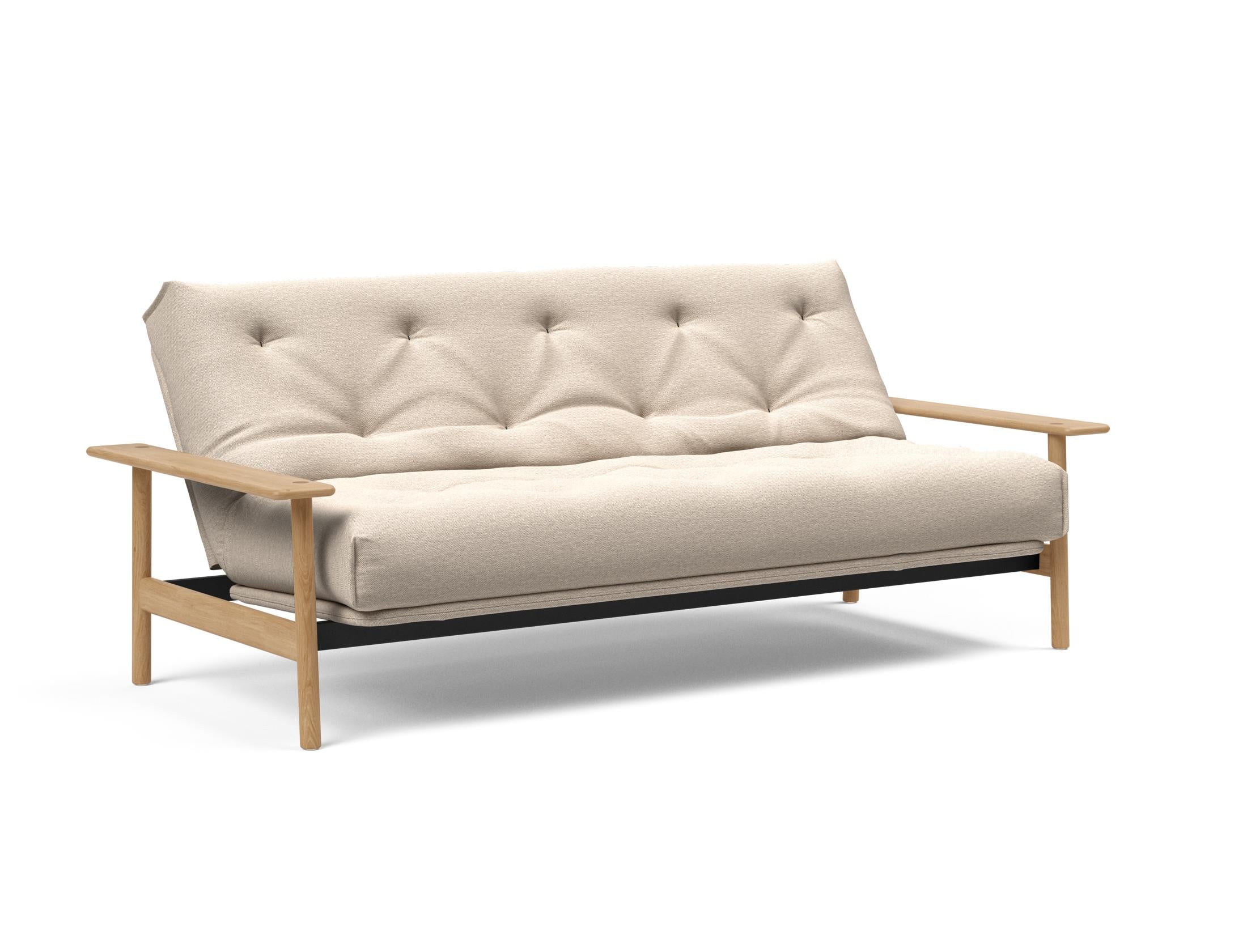 Erleben Sie das Balder Bettsofa 140 Nordic: Stilvolles, funktionales Design und eine hochwertige Matratze für besten Schlafkomfort.
