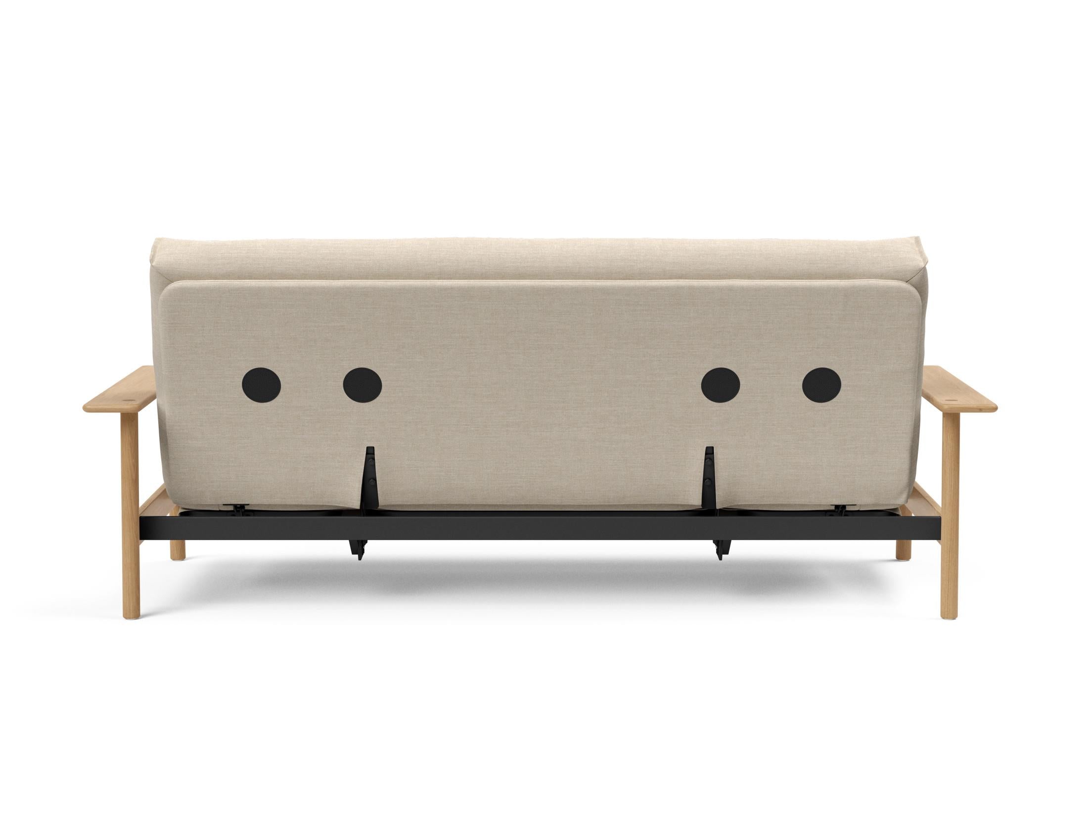 Erleben Sie das Balder Bettsofa 140 Nordic: Stilvolles, funktionales Design und eine hochwertige Matratze für besten Schlafkomfort.
