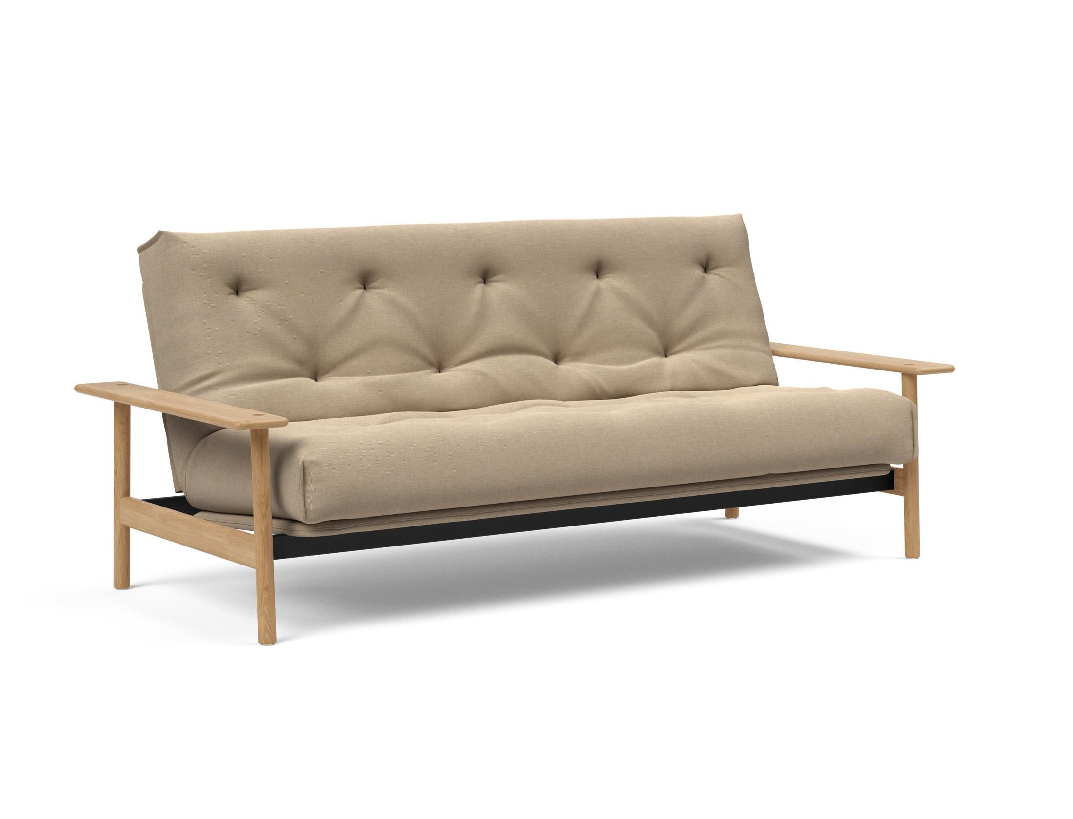 Erleben Sie das Balder Bettsofa 140 Nordic: Stilvolles, funktionales Design und eine hochwertige Matratze für besten Schlafkomfort.
