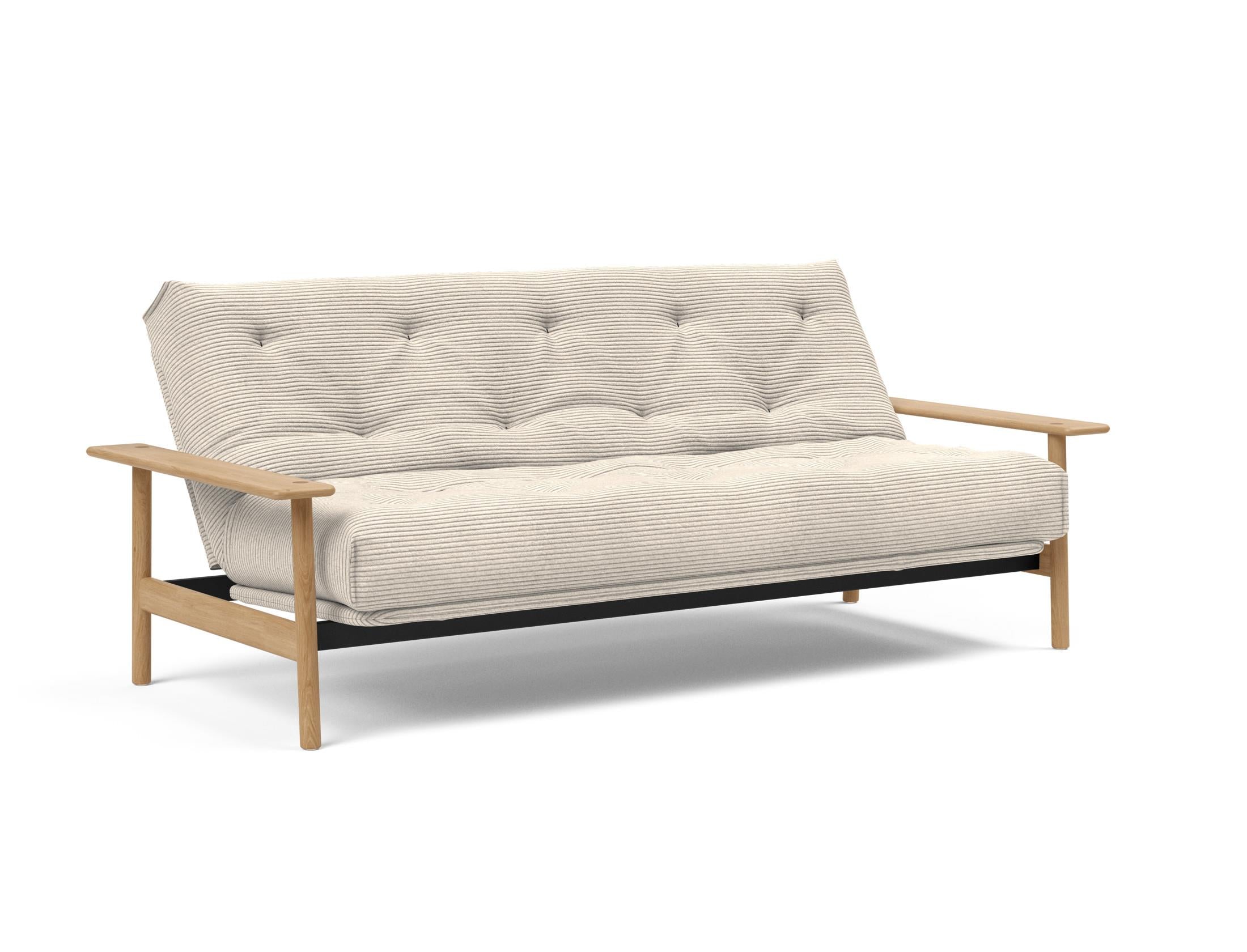 Erleben Sie das Balder Bettsofa 140 Nordic: Stilvolles, funktionales Design und eine hochwertige Matratze für besten Schlafkomfort.