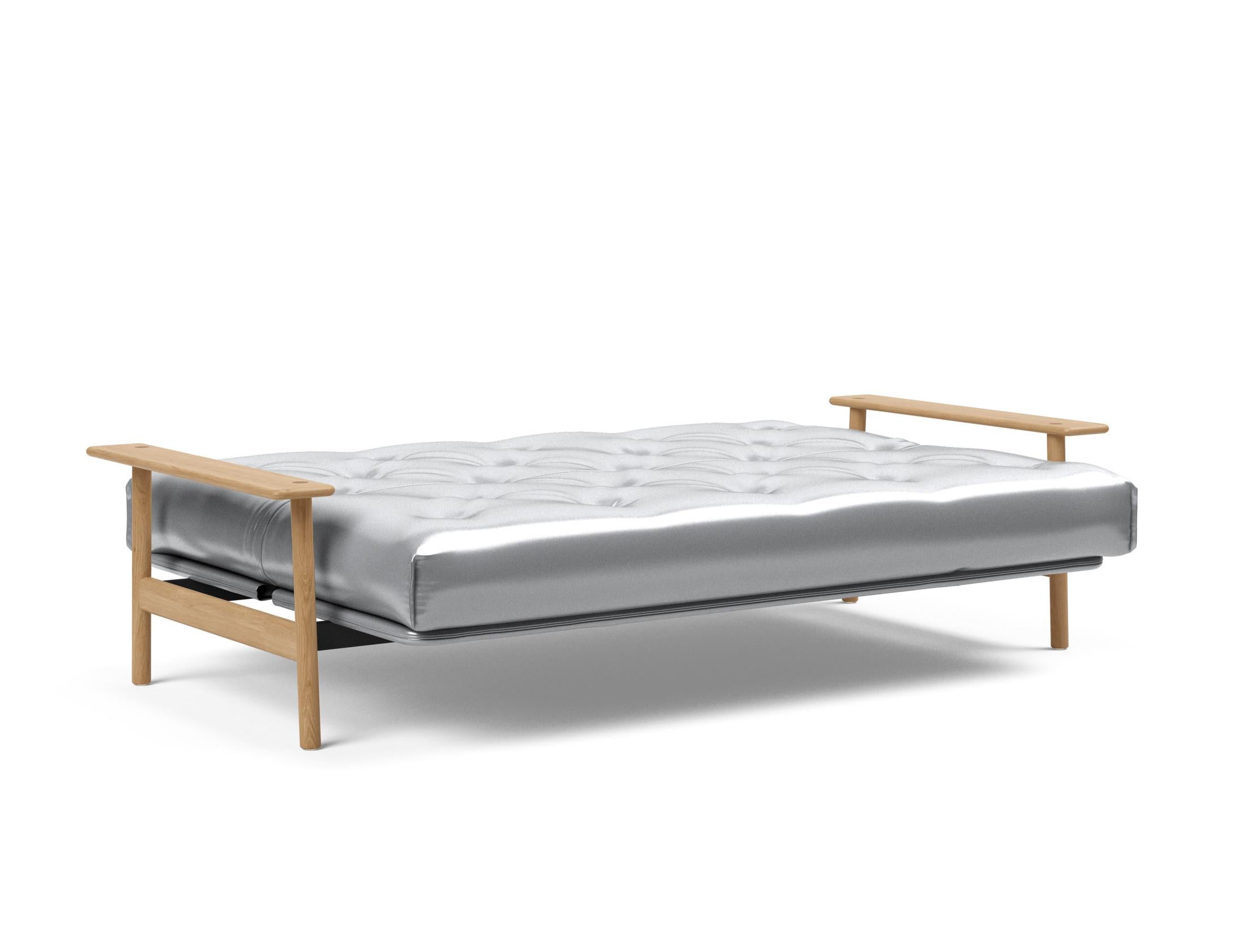 Erleben Sie das Balder Bettsofa 140 Nordic: Stilvolles, funktionales Design und eine hochwertige Matratze für besten Schlafkomfort.