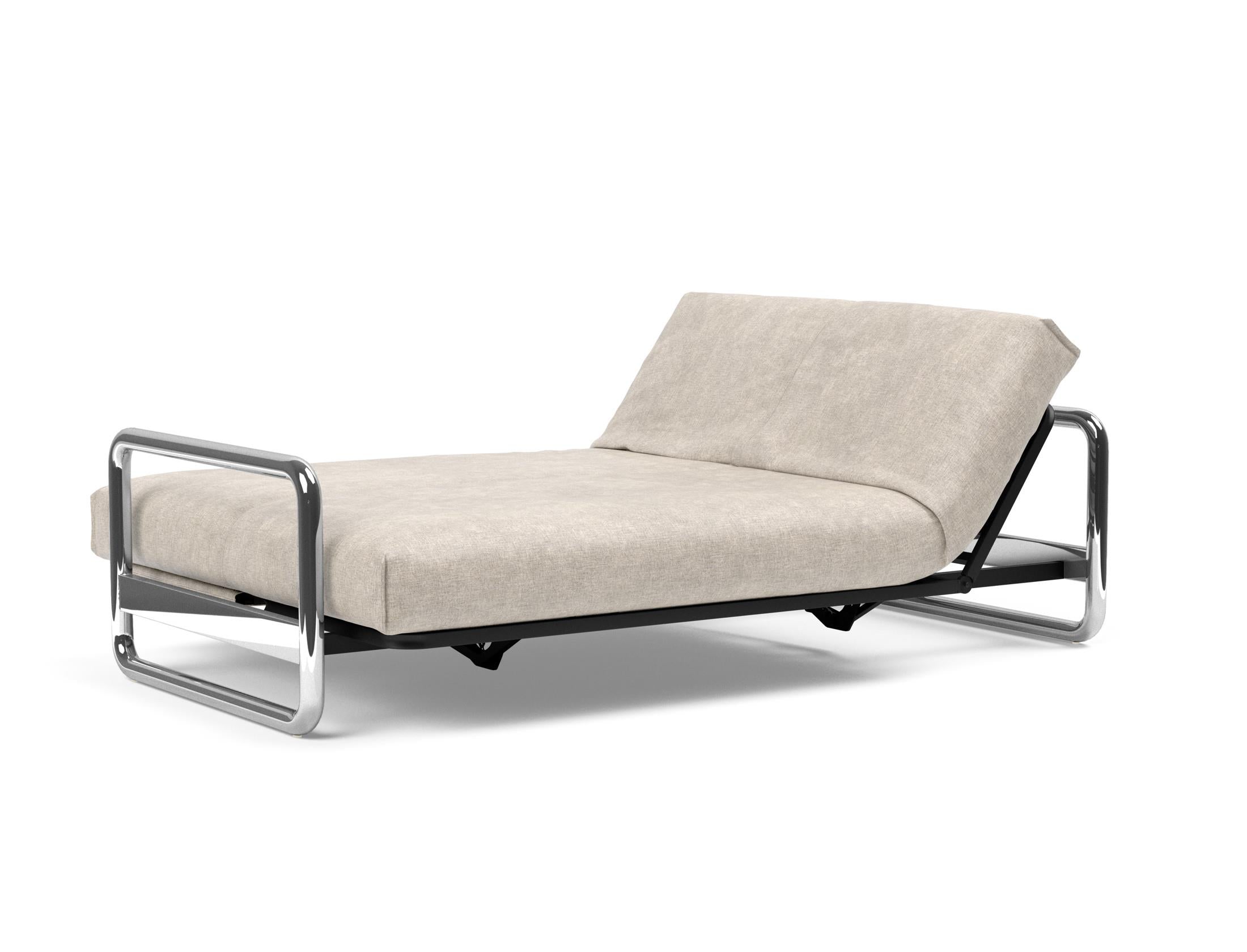 Erleben Sie das Lomira Schlafsofa 140 Nordic Cover: Elegantes, industrielles Design und anpassbare Stoffe für ultimativen Komfort und Stil.