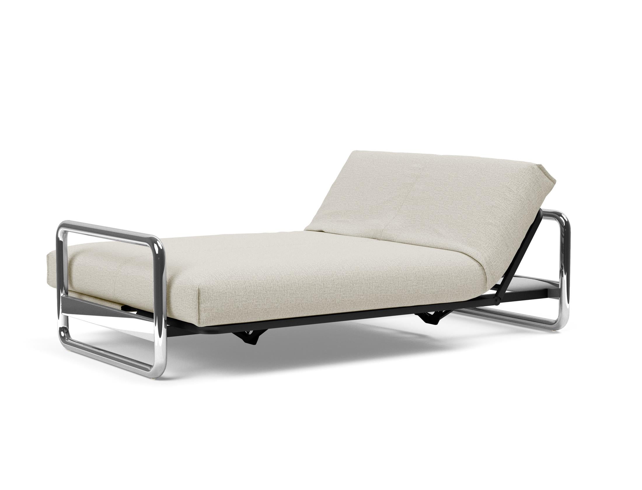 Erleben Sie das Lomira Schlafsofa 140 Nordic Cover: Elegantes, industrielles Design und anpassbare Stoffe für ultimativen Komfort und Stil.
