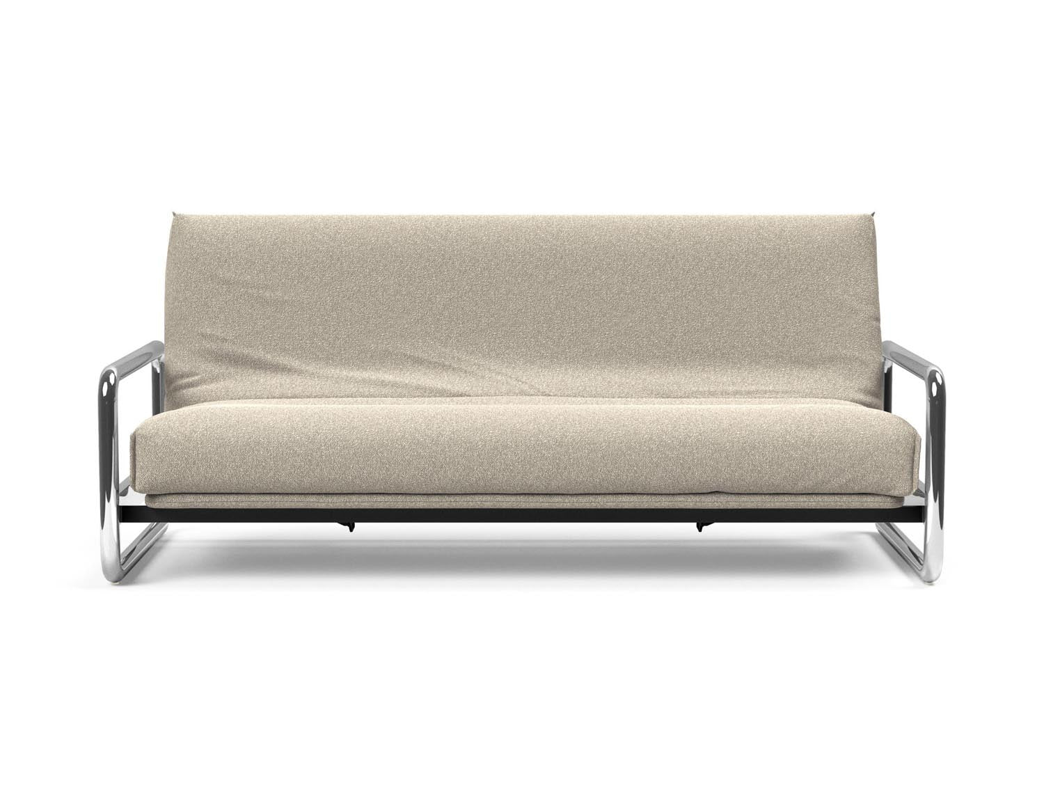Modernes Lomira Schlafsofa 140 mit Nordic Cover und Soft Spring Gestellbezug, ideal für stilvolle Wohnräume und gemütliche Nächte.