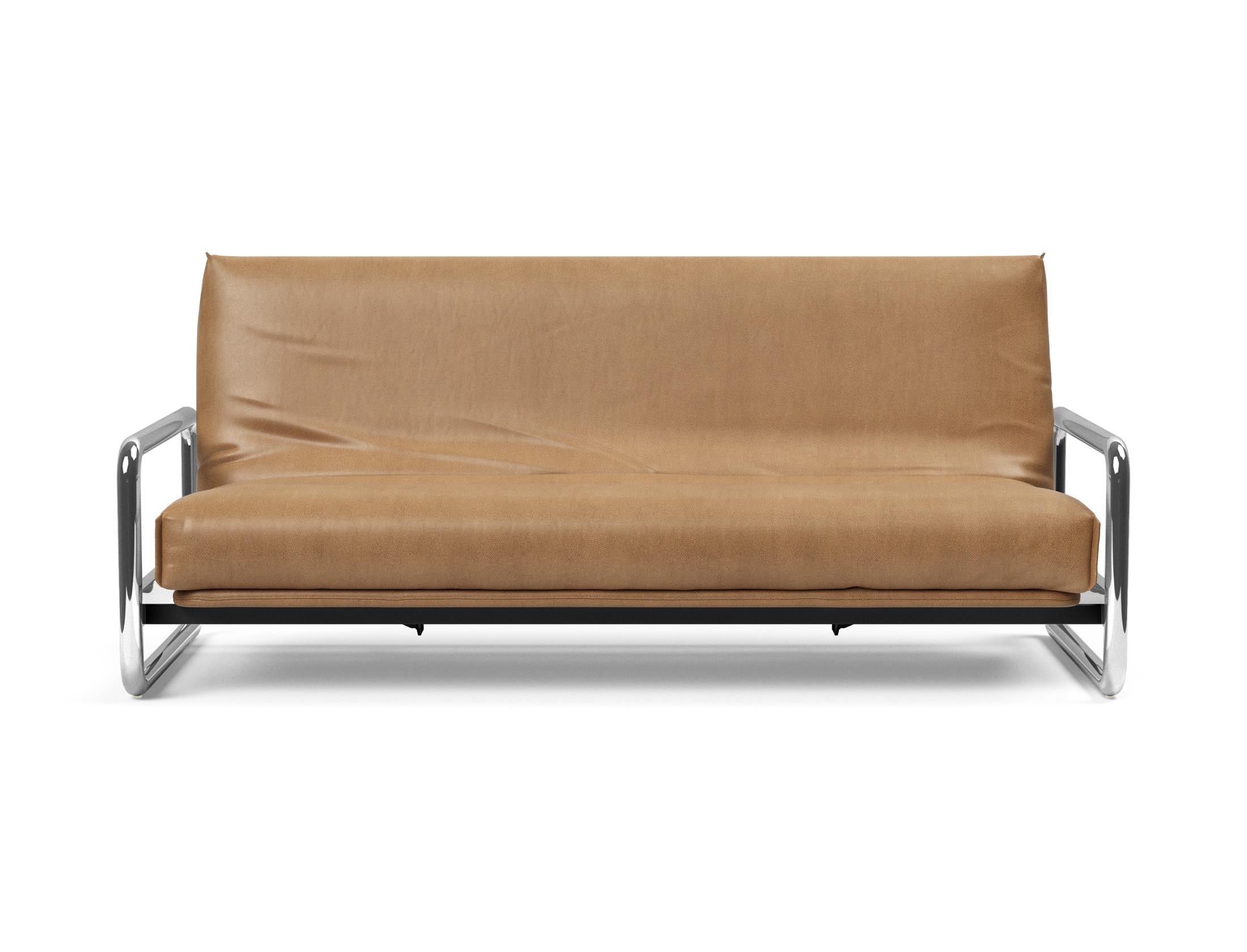 Stylisches Lomira Schlafsofa 140 in Nordic Cover, ausgestattet mit Soft Spring Bezug, ideal für gemütliche Nächte und modernes Interieur.