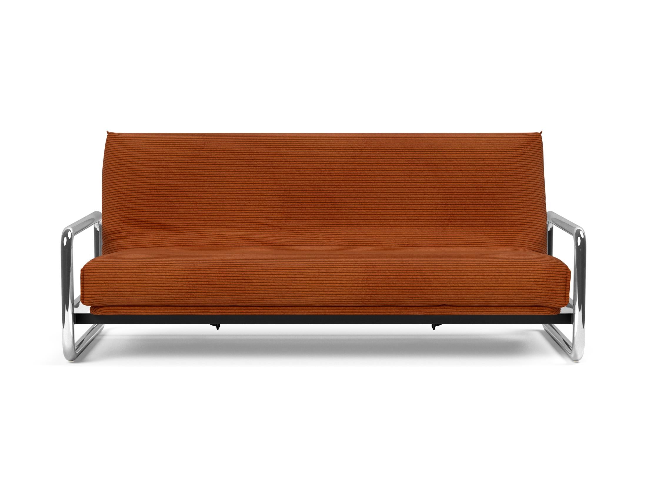 Elegantes Lomira Schlafsofa 140 mit Soft Spring Gestellbezug, ideal für gemütliche Nächte und modernes Wohndesign.