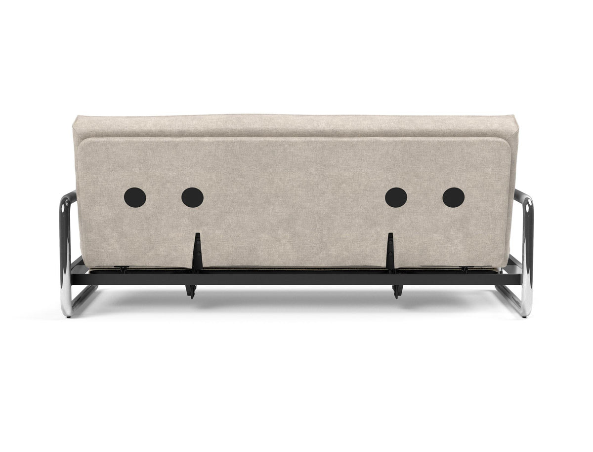 Lomira Schlafsofa 140 Sharp Plus mit Gestellbezug Soft Spring in 280 Avella Sand präsentiert im Onlineshop von KAQTU Design AG. Bettsofa ist von Innovation Living