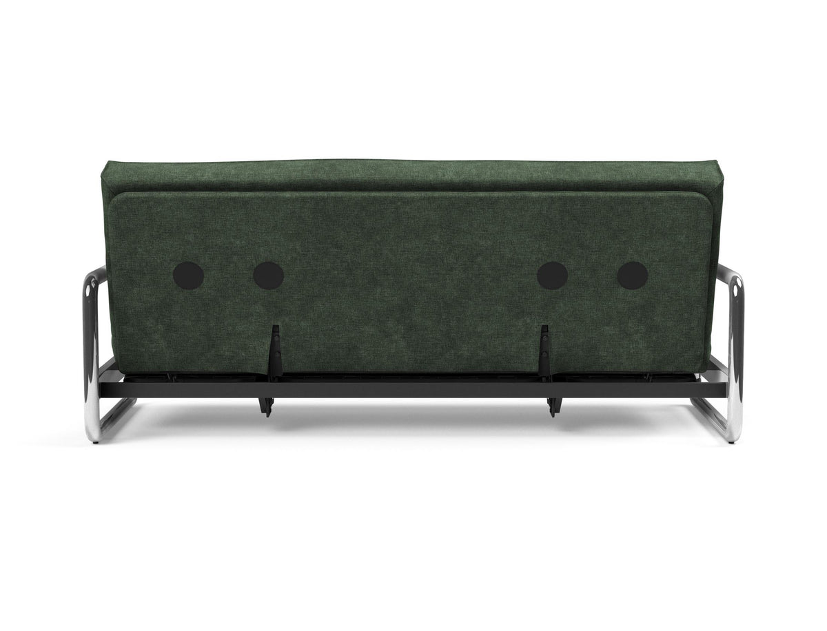 Lomira Schlafsofa 140 Sharp Plus mit Gestellbezug Soft Spring in 281 Avella Pine Green präsentiert im Onlineshop von KAQTU Design AG. Bettsofa ist von Innovation Living