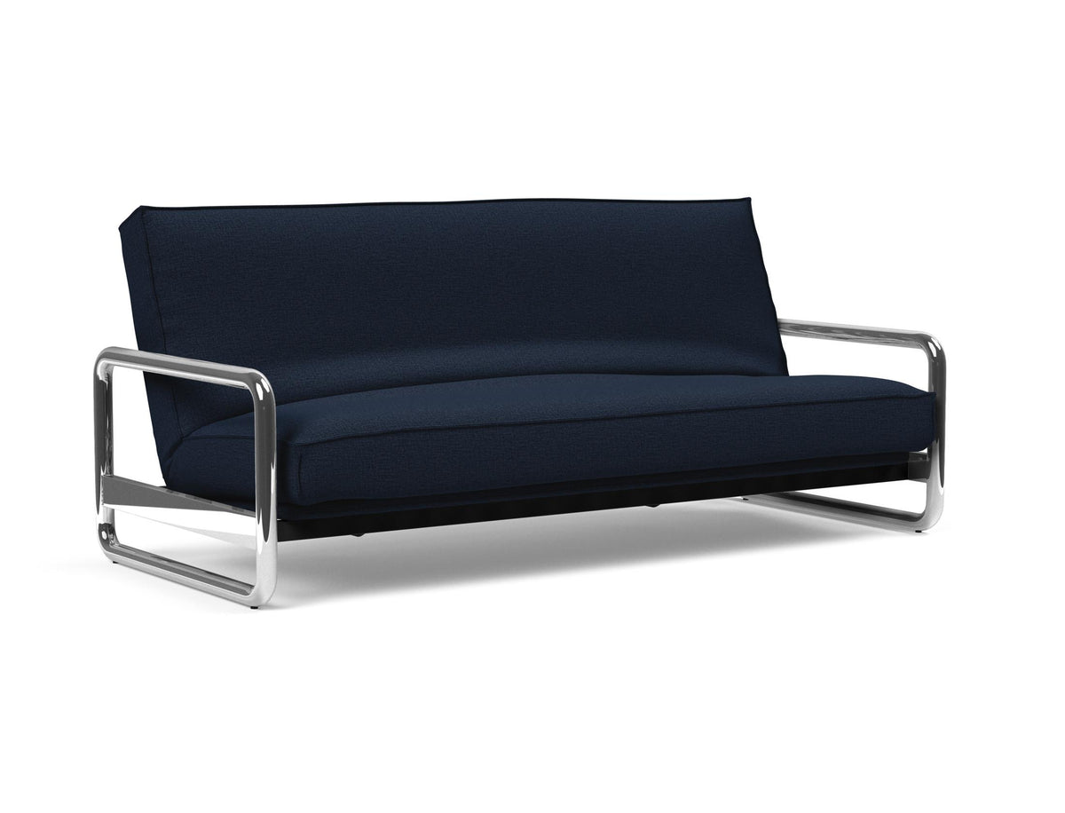 Lomira Schlafsofa 140 Sharp Plus mit Gestellbezug Soft Spring in 528 Mixed Dance Blue präsentiert im Onlineshop von KAQTU Design AG. Bettsofa ist von Innovation Living