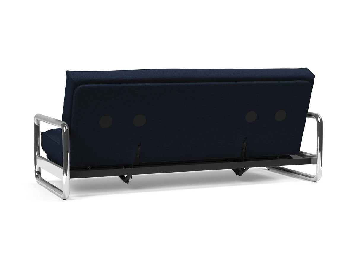 Lomira Schlafsofa 140 Sharp Plus mit Gestellbezug Soft Spring in 528 Mixed Dance Blue präsentiert im Onlineshop von KAQTU Design AG. Bettsofa ist von Innovation Living