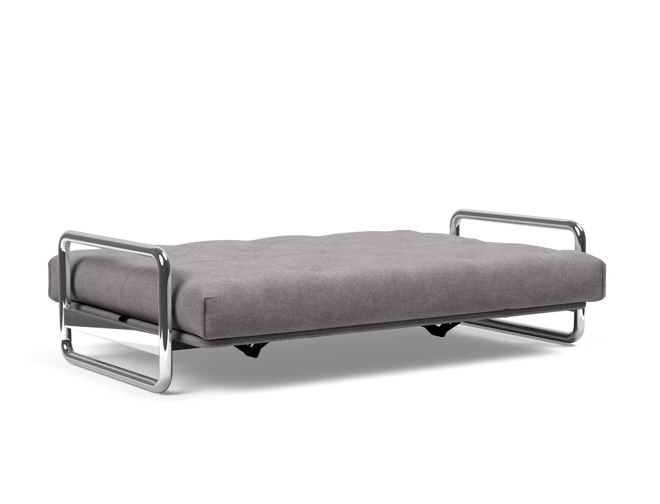 Entdecken Sie das Lomira Schlafsofa 140 Nordic von Innovation Living – stilvolles skandinavisches Design trifft auf höchsten Schlafkomfort dank des Soft Spring Bezugs.