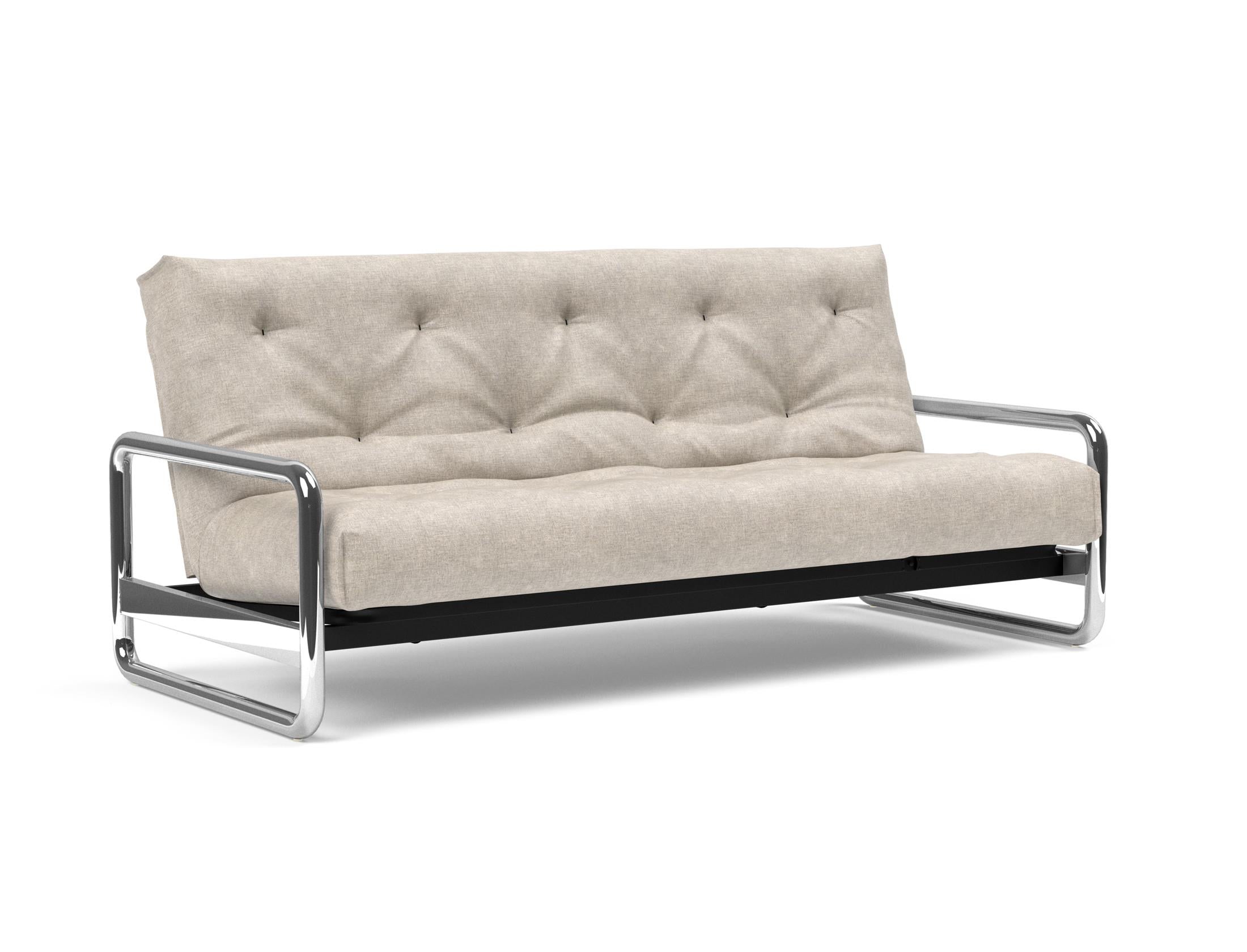 Entdecken Sie das Lomira Schlafsofa 140 Nordic Soft Spring von Innovation Living – stilvolles Design trifft auf hervorragende Schlafqualität.