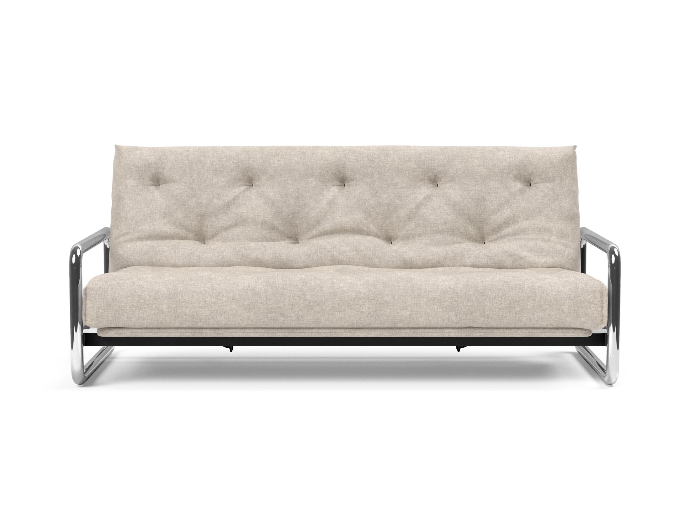 Erleben Sie das Lomira Schlafsofa 140 Nordic von Innovation Living – elegantes skandinavisches Design und optimaler Komfort dank Soft Spring Bezug.