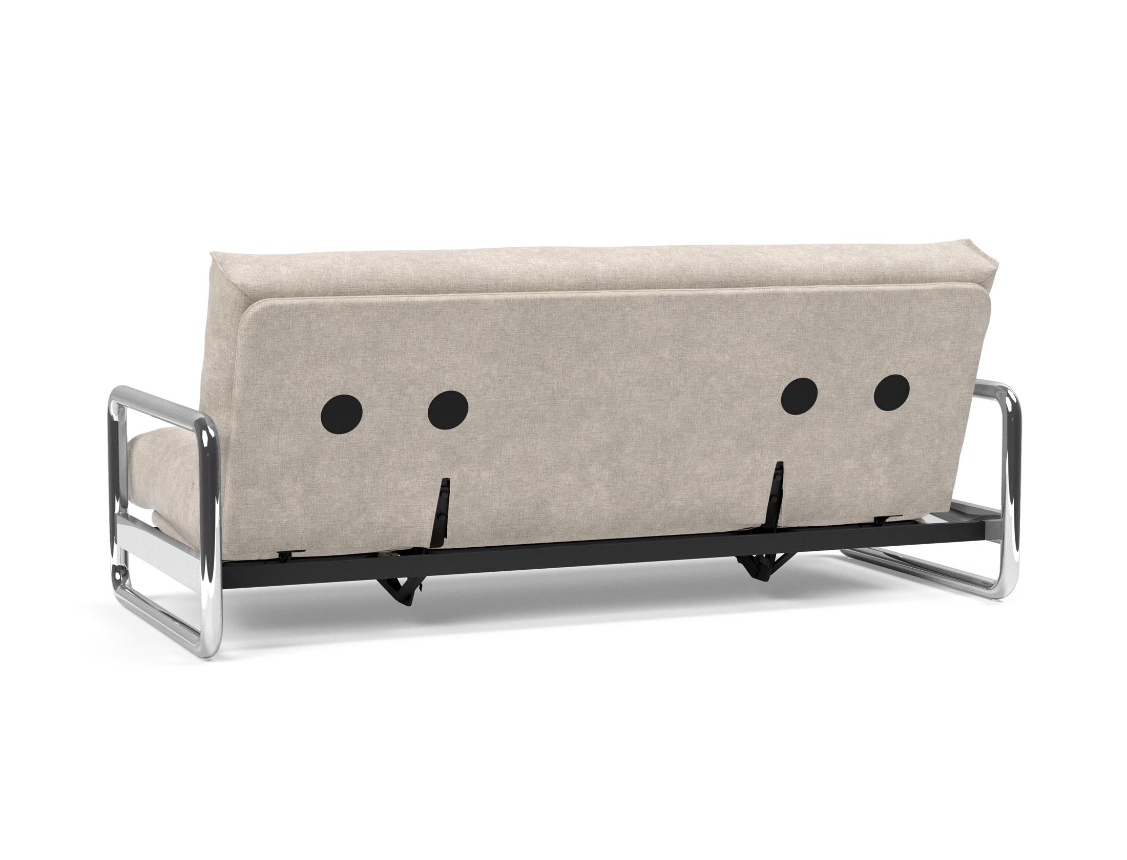 Erleben Sie das Lomira Schlafsofa 140 Nordic von Innovation Living – elegantes skandinavisches Design und optimaler Komfort dank Soft Spring Bezug.