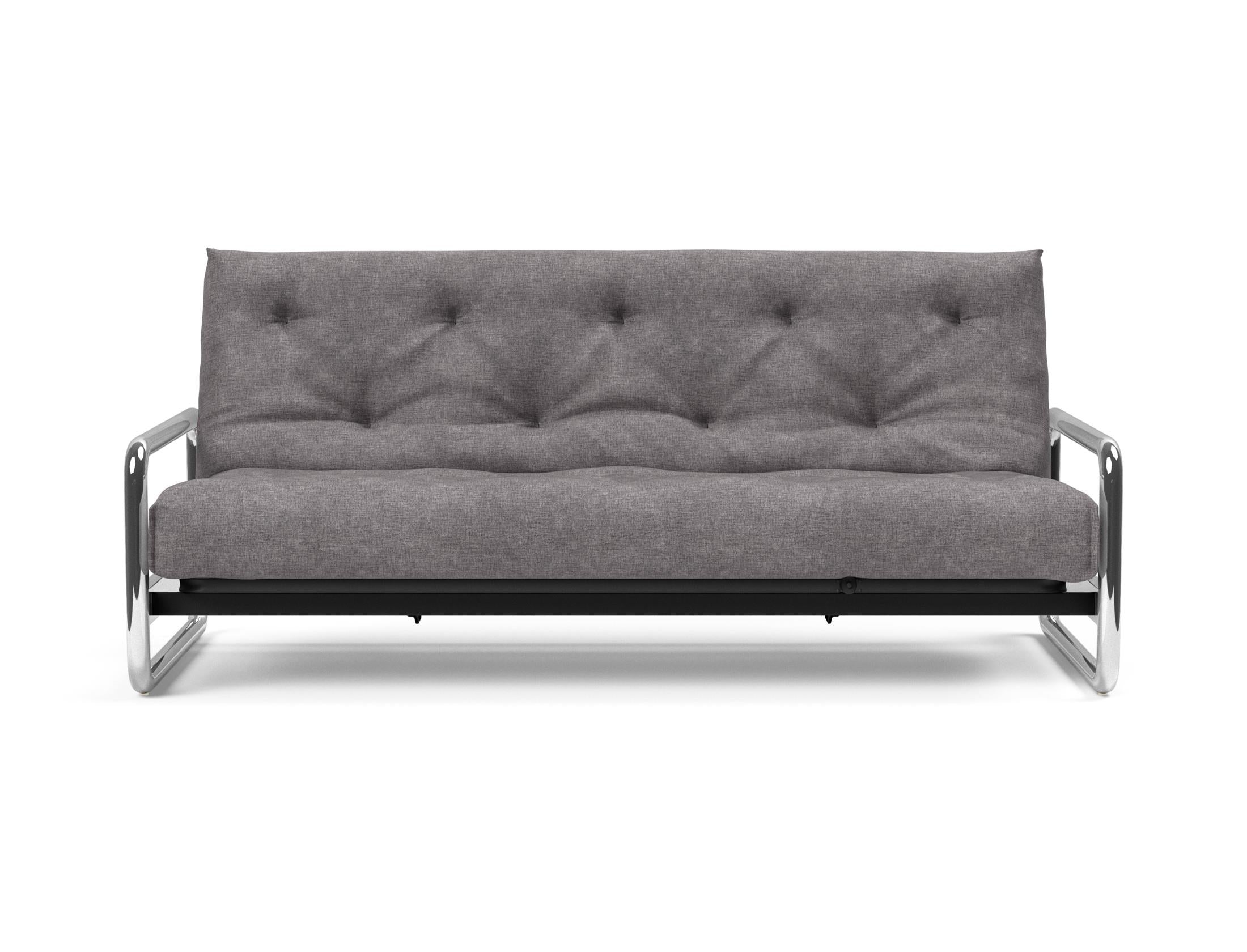 Entdecken Sie das Lomira Schlafsofa 140 Nordic von Innovation Living – stilvolles Industriedesign trifft auf höchsten Schlafkomfort für Ihr Zuhause.