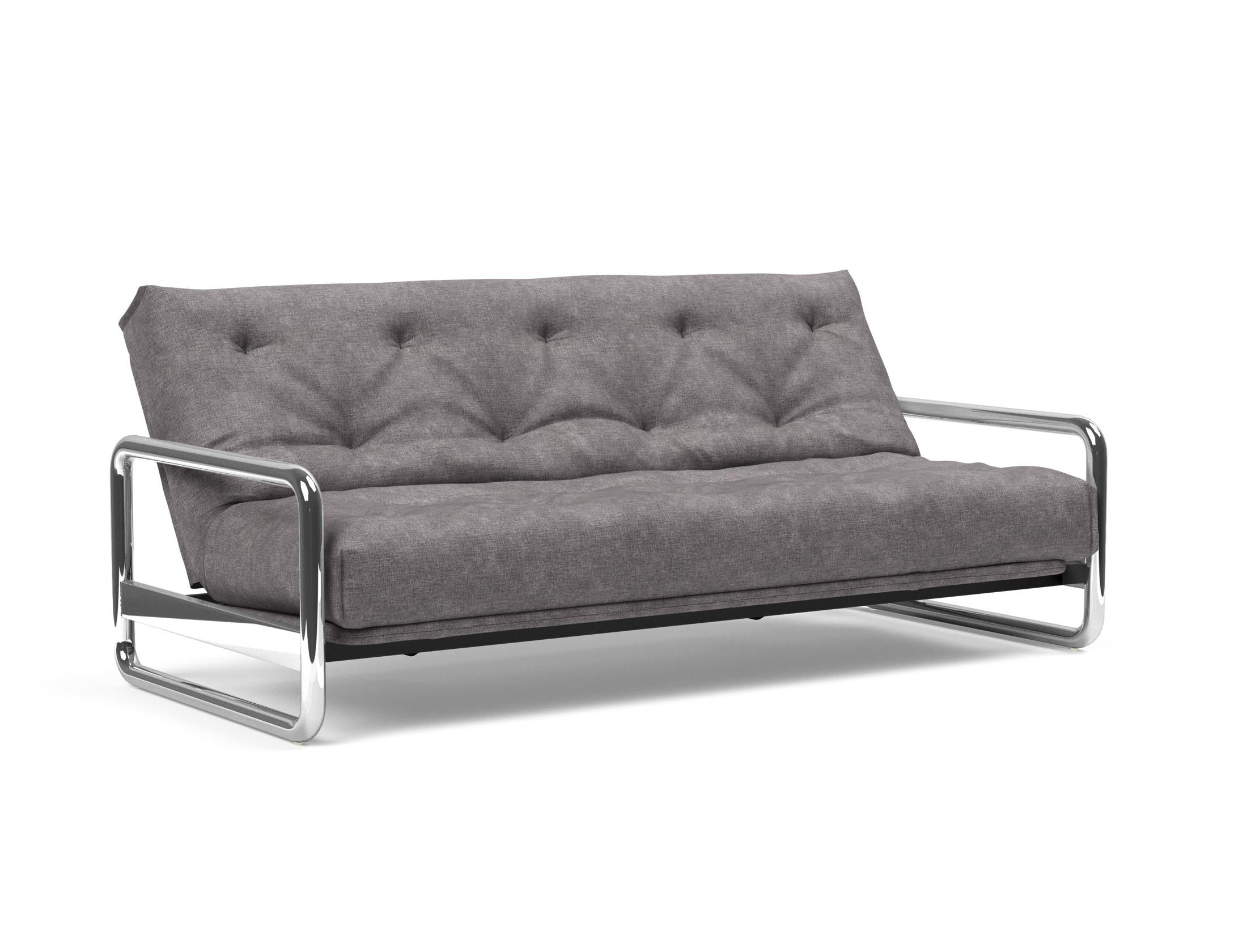 Entdecken Sie das Lomira Schlafsofa 140 Nordic von Innovation Living – stilvolles skandinavisches Design trifft auf höchsten Schlafkomfort mit Soft Spring Bezug.