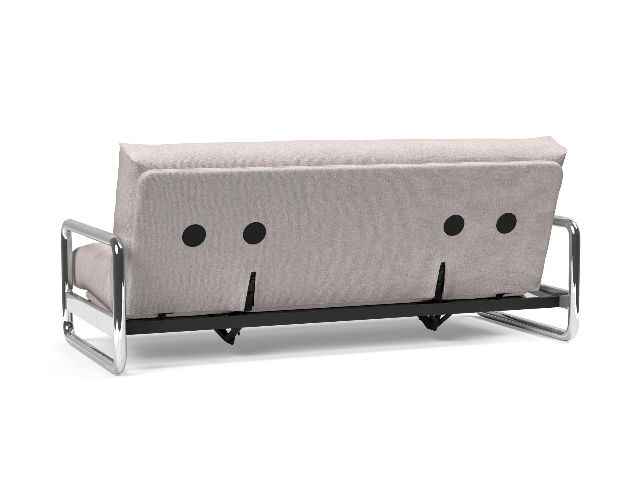 Erleben Sie das Lomira Schlafsofa 140 Nordic von Innovation Living – elegantes skandinavisches Design und optimaler Komfort dank Soft Spring Bezug.