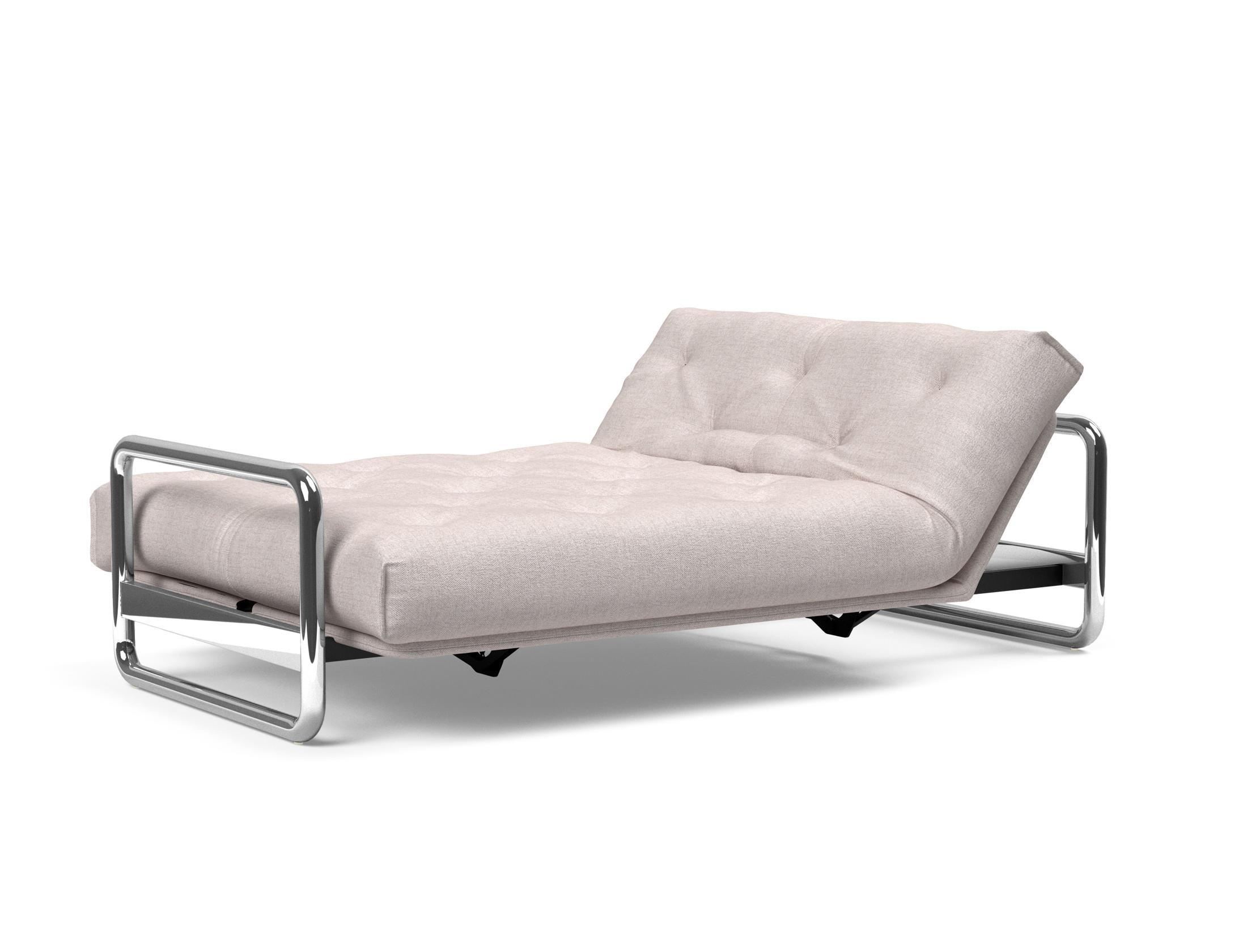 Erleben Sie das Lomira Schlafsofa 140 Nordic von Innovation Living – elegantes skandinavisches Design und optimaler Komfort dank Soft Spring Bezug.
