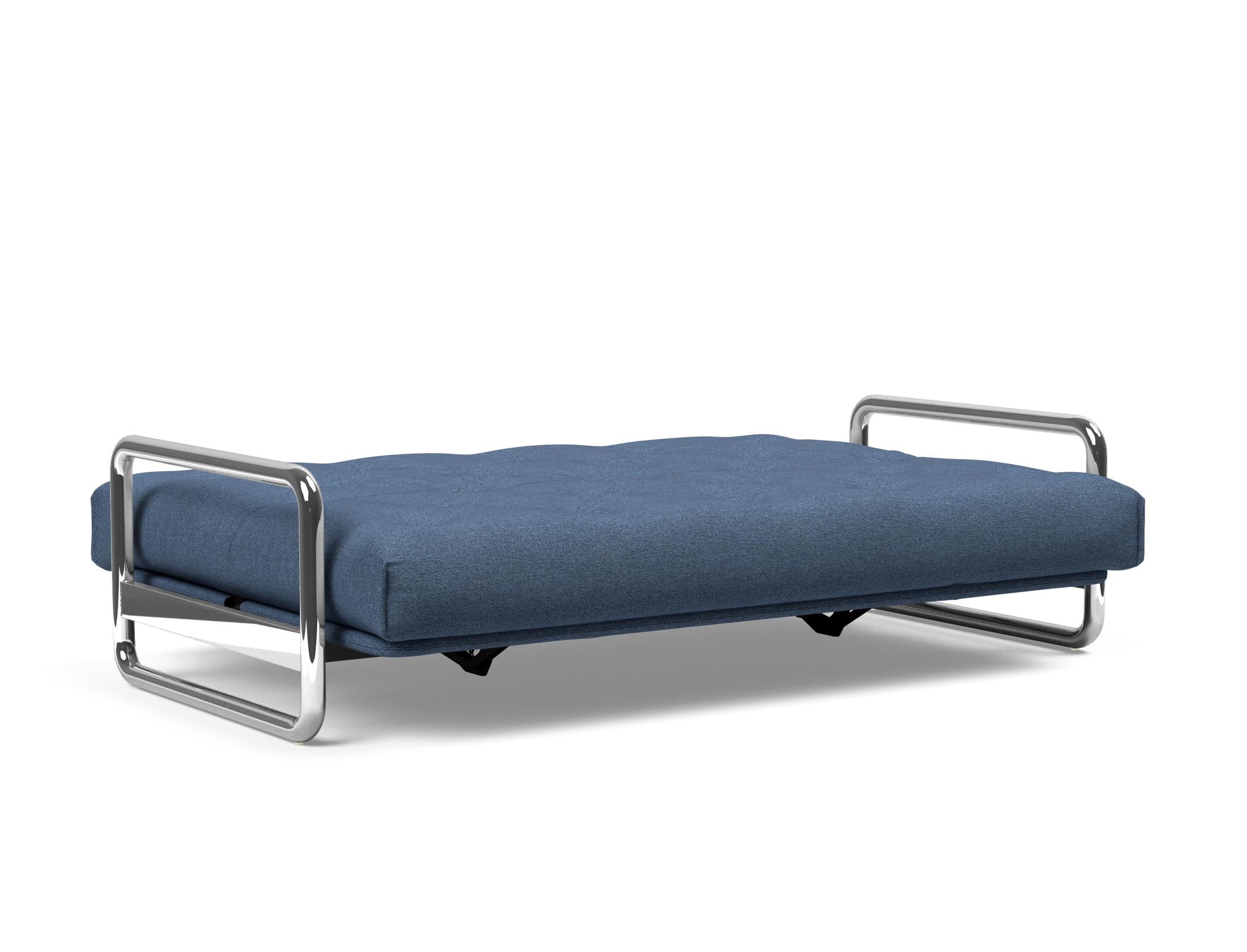 Entdecken Sie das Lomira Schlafsofa 140 Nordic von Innovation Living – stilvolles skandinavisches Design trifft auf höchsten Schlafkomfort mit Soft Spring Bezug.