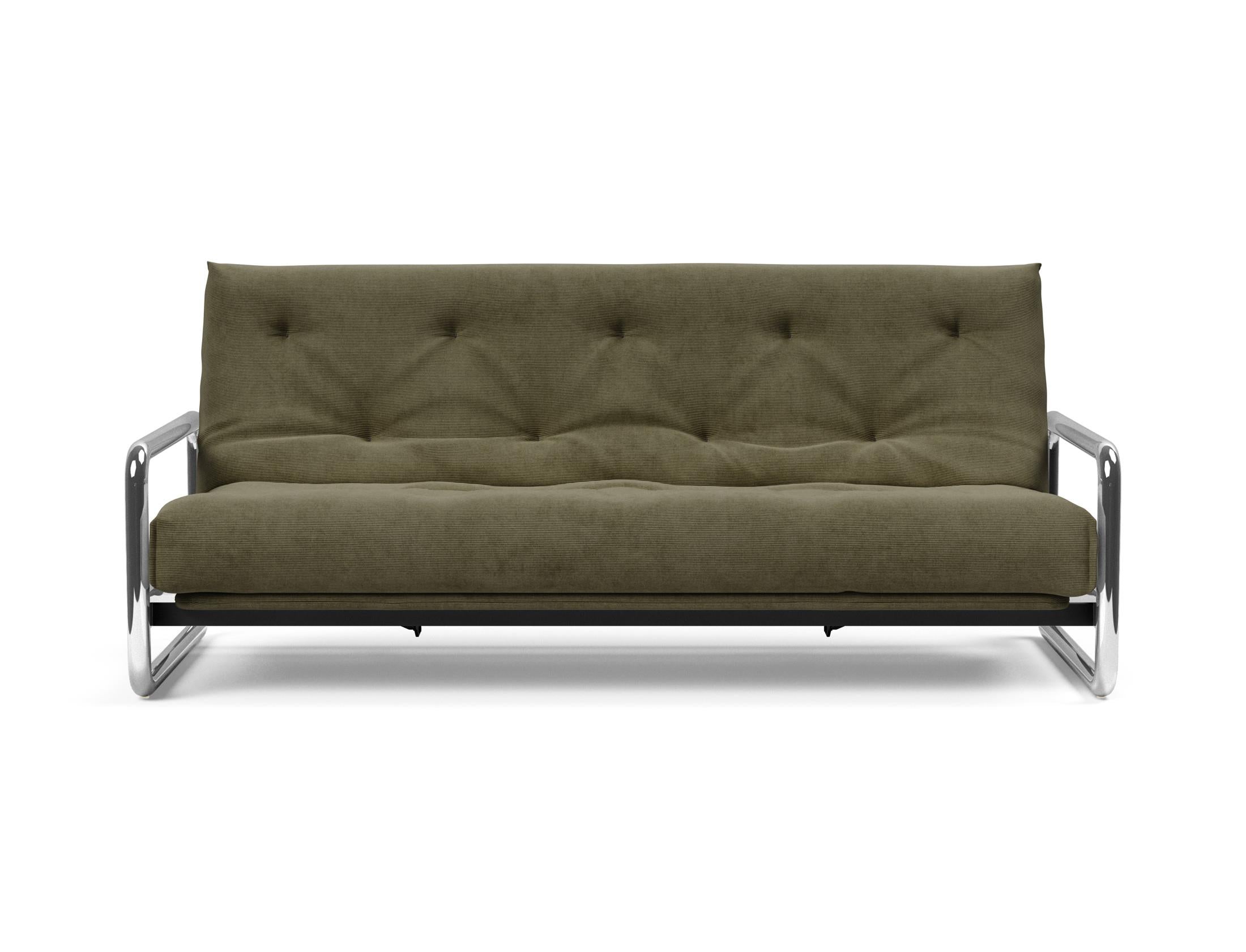 Erleben Sie das Lomira Schlafsofa 140 Nordic von Innovation Living – elegantes skandinavisches Design und optimaler Komfort dank Soft Spring Bezug.