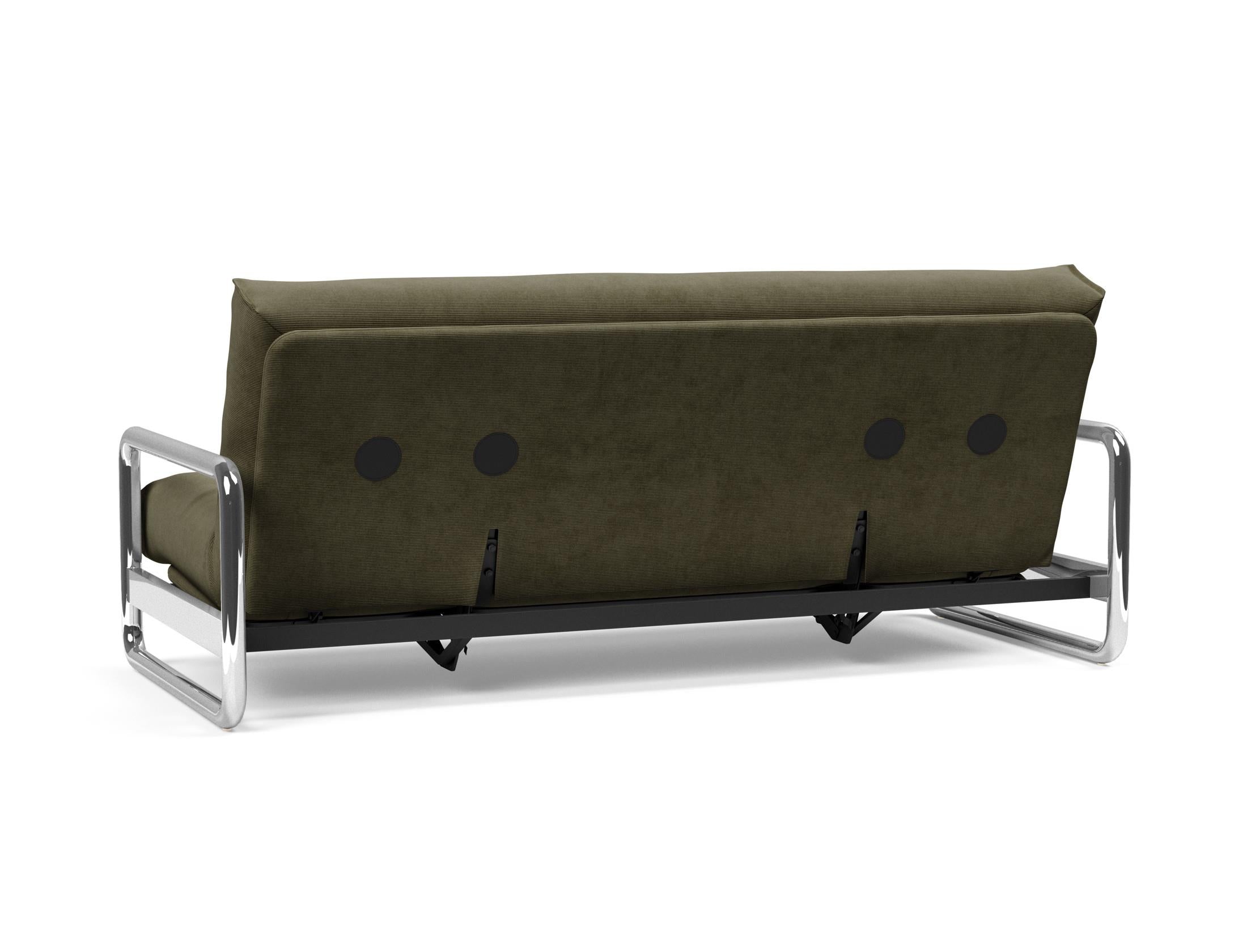 Erleben Sie das Lomira Schlafsofa 140 Nordic von Innovation Living – elegantes skandinavisches Design und optimaler Komfort dank Soft Spring Bezug.