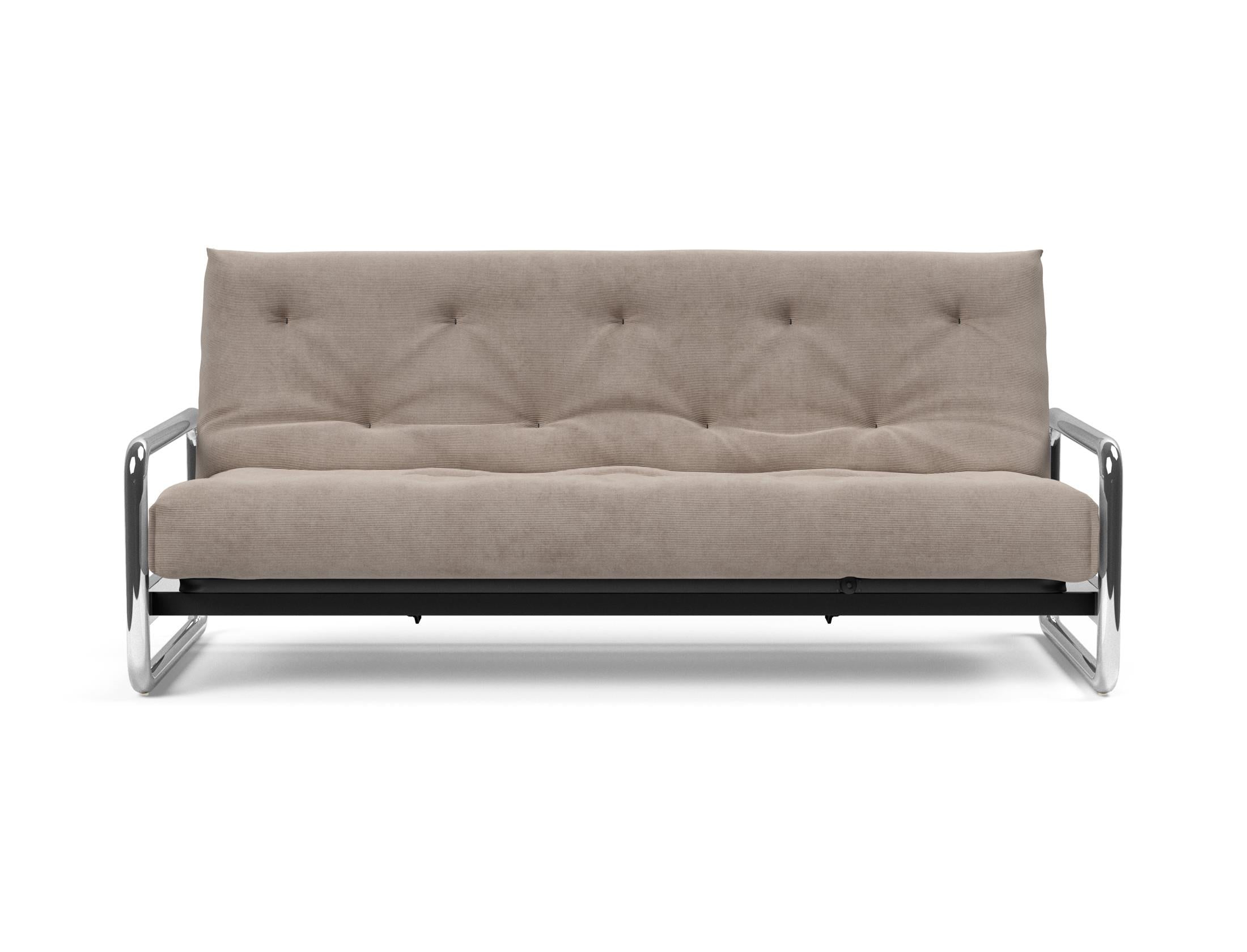 Entdecken Sie das Lomira Schlafsofa 140 Nordic Soft Spring von Innovation Living – stilvolles Design trifft auf hervorragende Schlafqualität.
