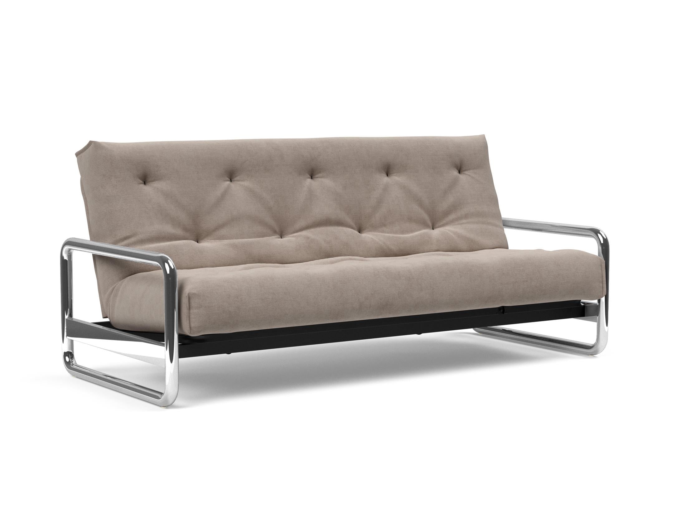 Erleben Sie das Lomira Schlafsofa 140 Nordic Soft Spring von Innovation Living – eine perfekte Kombination aus modernem Stil und optimalem Komfort für erholsame Nächte.