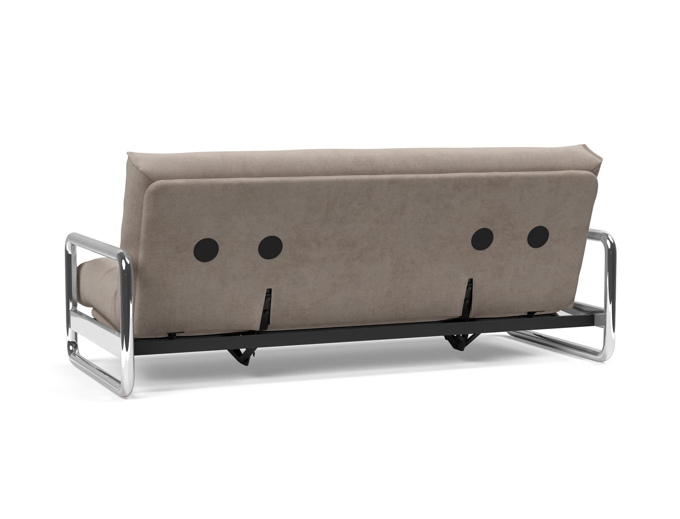 Erleben Sie das Lomira Schlafsofa 140 Nordic von Innovation Living – elegantes skandinavisches Design und optimaler Komfort dank Soft Spring Bezug.