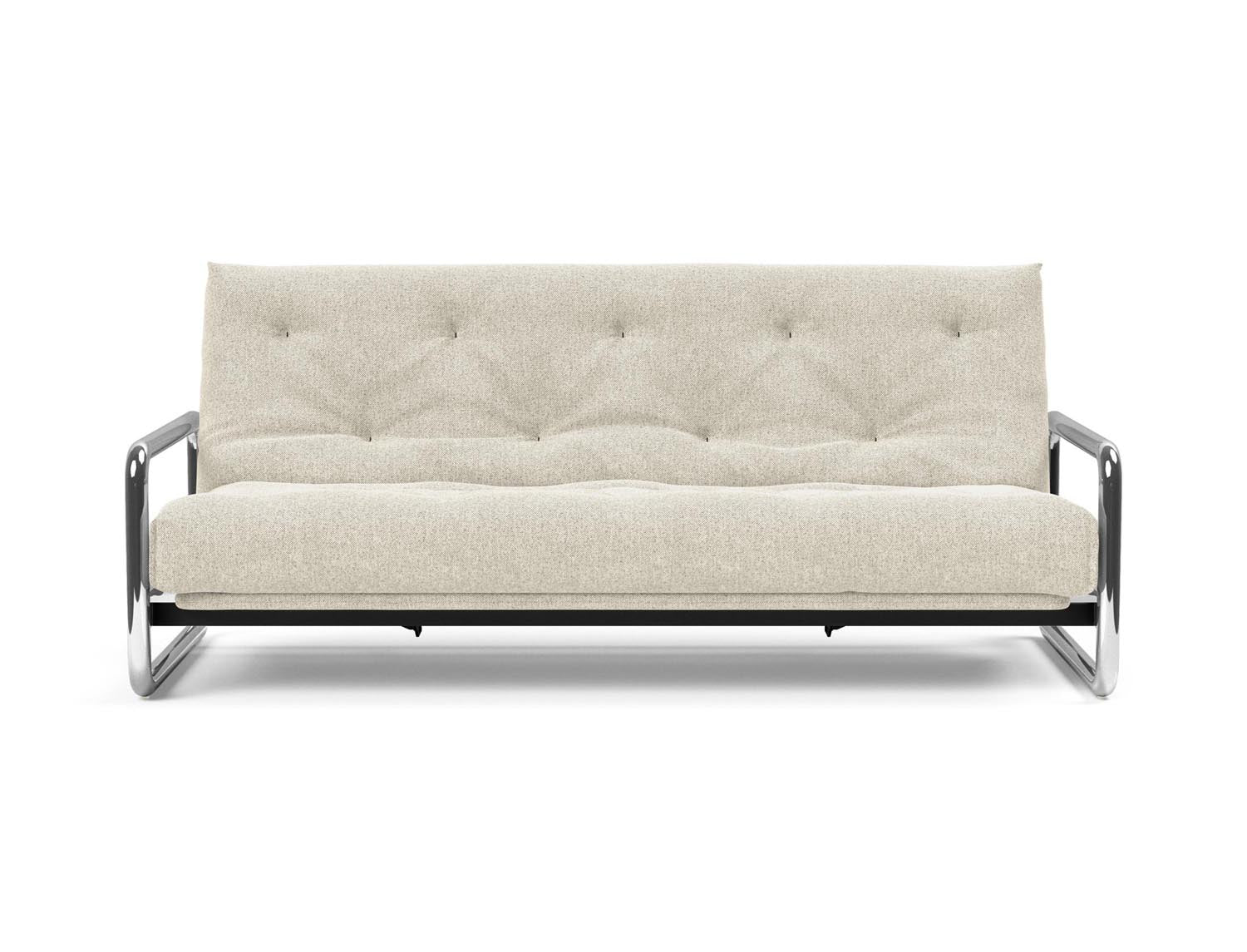 Erleben Sie das Lomira Schlafsofa 140 Nordic von Innovation Living – elegantes skandinavisches Design und optimaler Komfort dank Soft Spring Bezug.