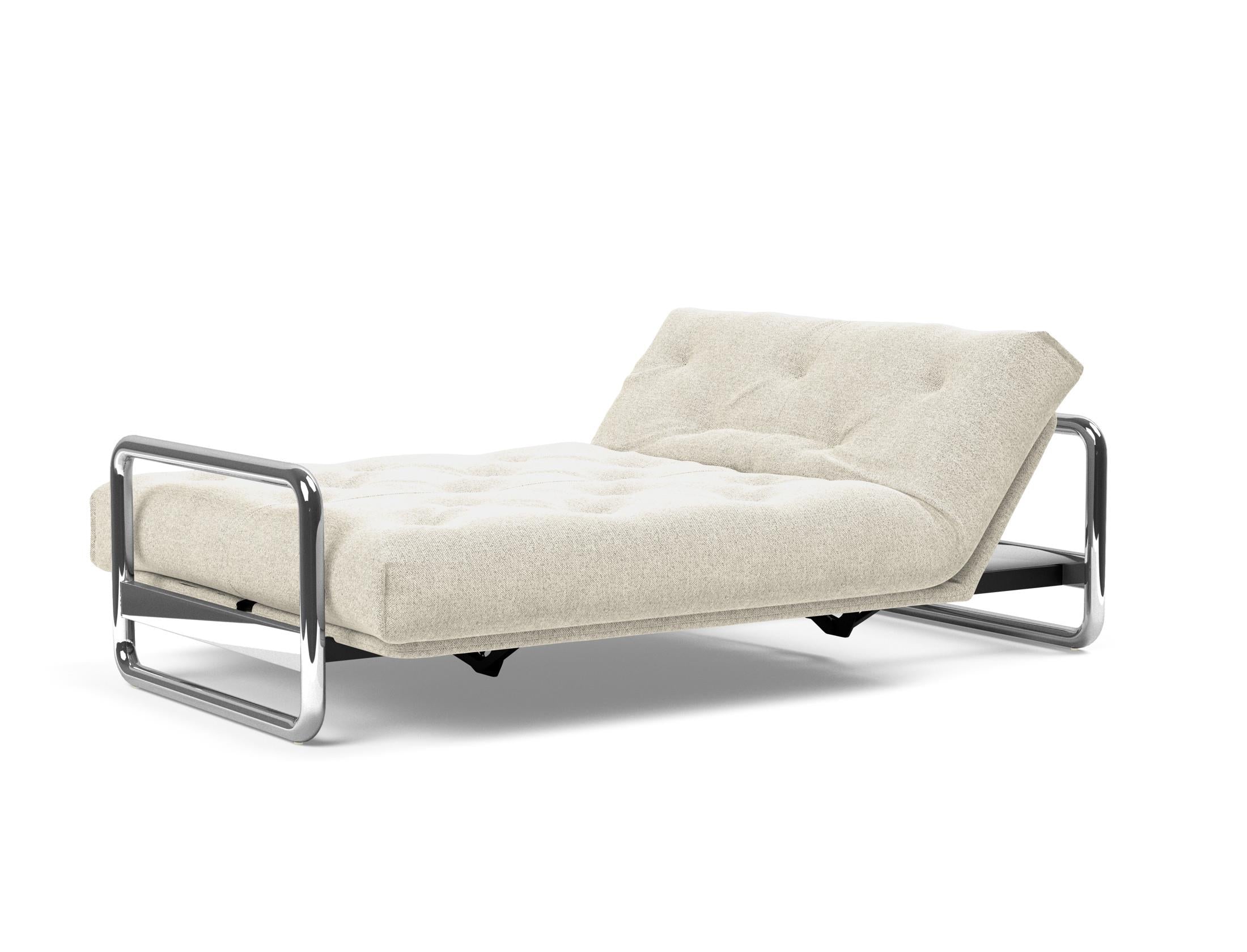 Erleben Sie das Lomira Schlafsofa 140 Nordic von Innovation Living – elegantes skandinavisches Design und optimaler Komfort dank Soft Spring Bezug.