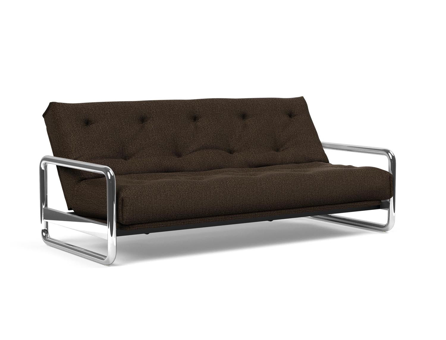 Entdecken Sie das Lomira Schlafsofa 140 Nordic von Innovation Living – stilvolles skandinavisches Design trifft auf höchsten Schlafkomfort mit Soft Spring Bezug.