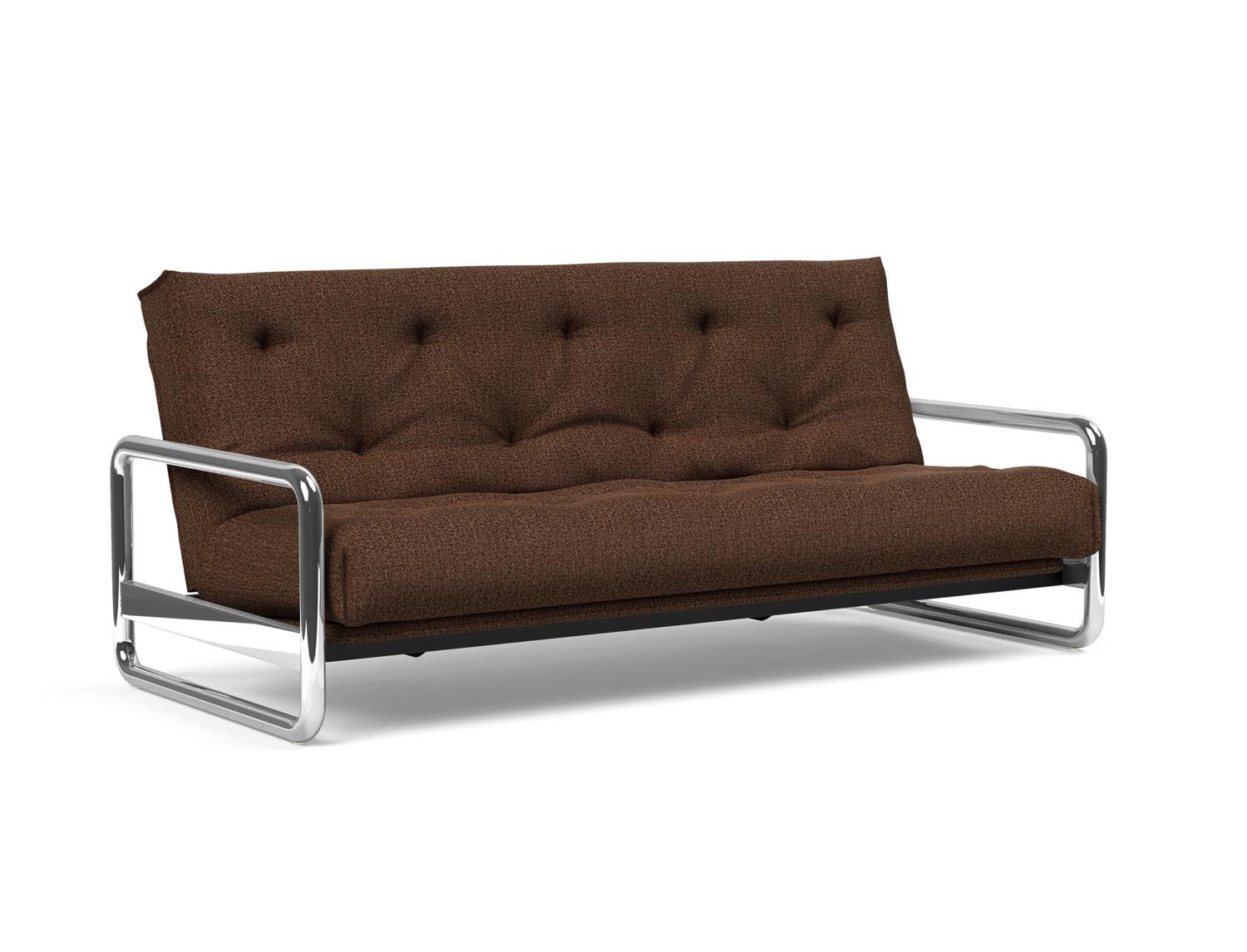 Entdecken Sie das Lomira Schlafsofa 140 Nordic von Innovation Living – stilvolles skandinavisches Design trifft auf höchsten Schlafkomfort mit Soft Spring Bezug.