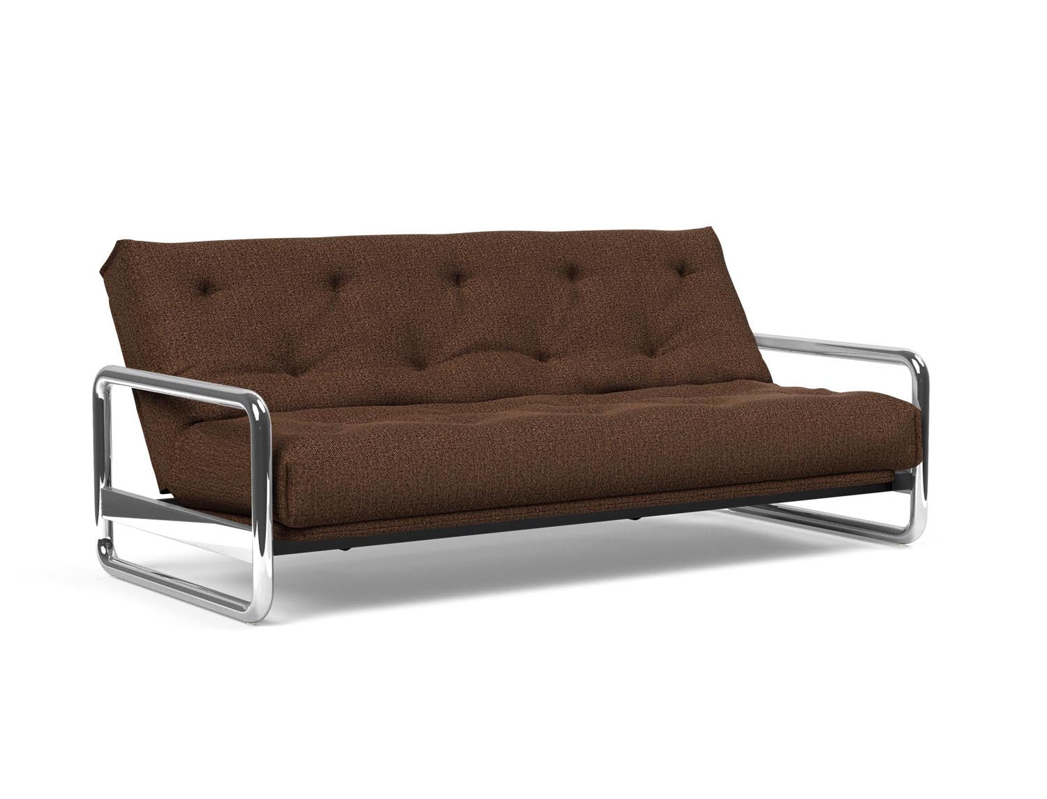 Entdecken Sie das Lomira Schlafsofa 140 Nordic von Innovation Living – stilvolles skandinavisches Design trifft auf höchsten Schlafkomfort mit Soft Spring Bezug.